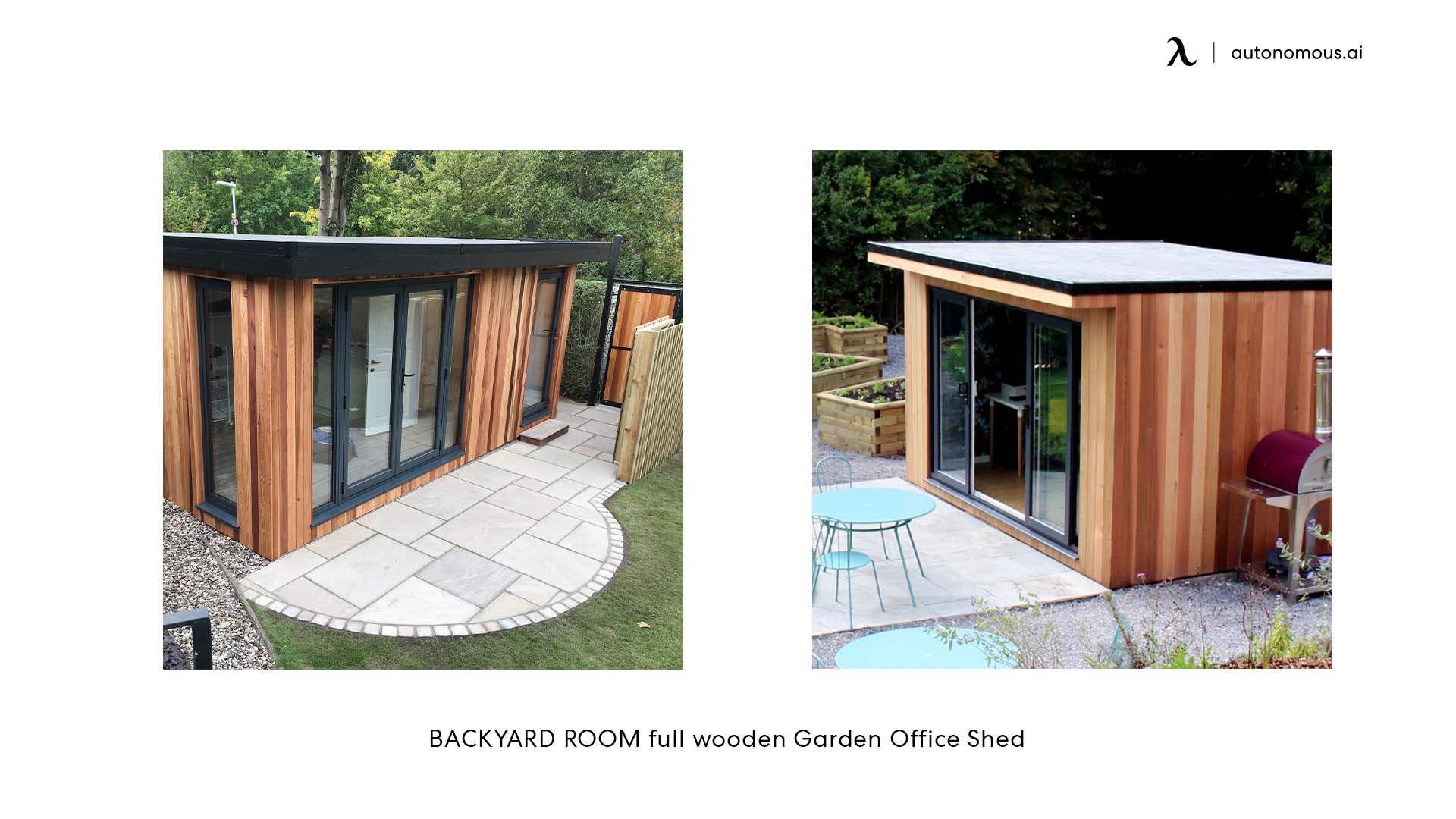 BACKYARD ROON full wooden Garden Office Shed