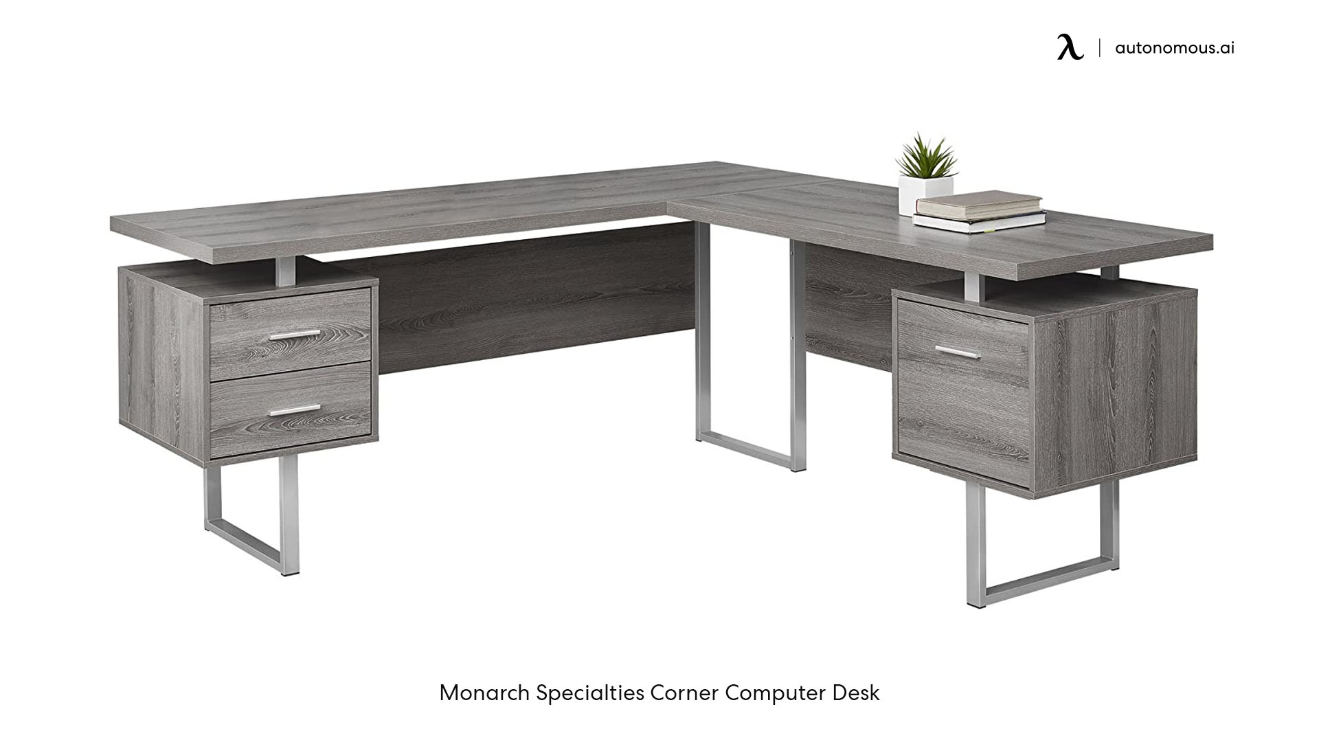 Computer L-Shaped Desk by Monarch Specialties