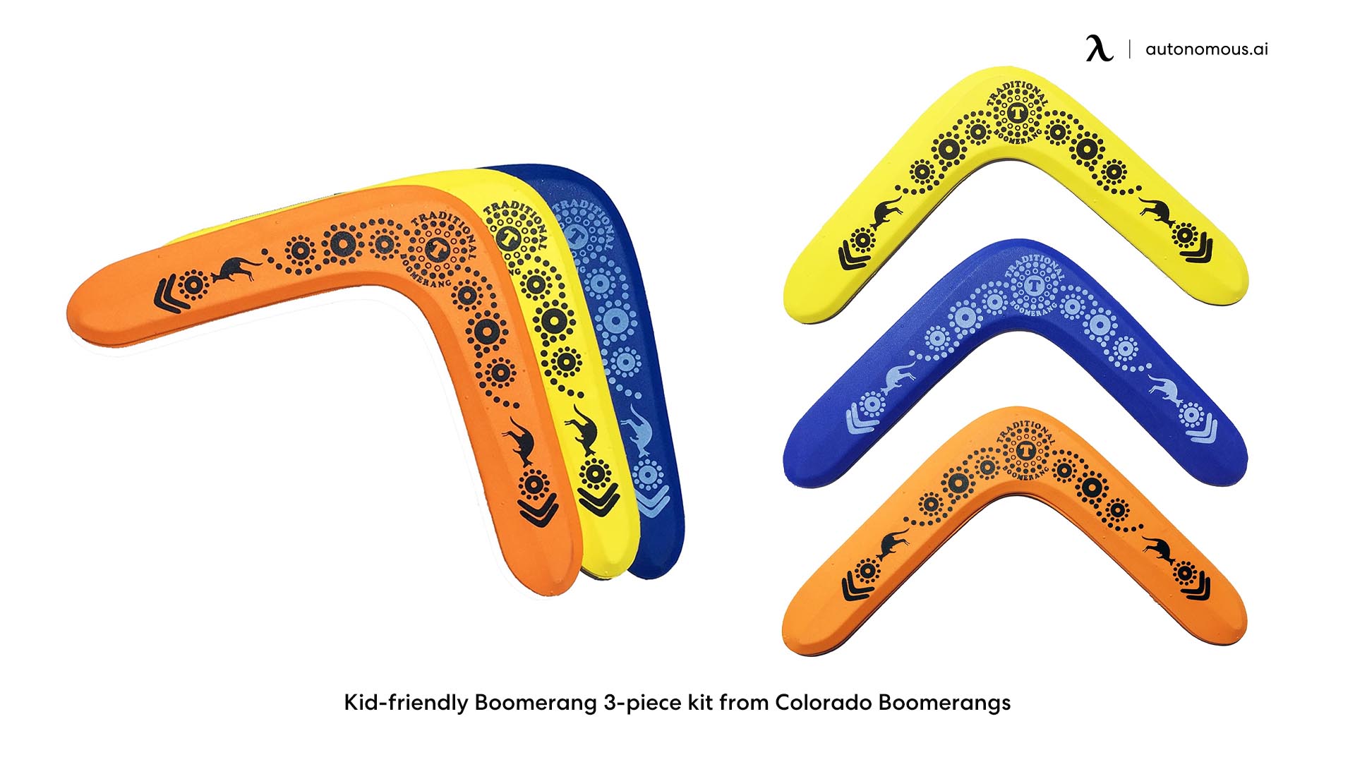 Kid-friendly Boomerang 3-piece kit from Colorado Boomerangs
