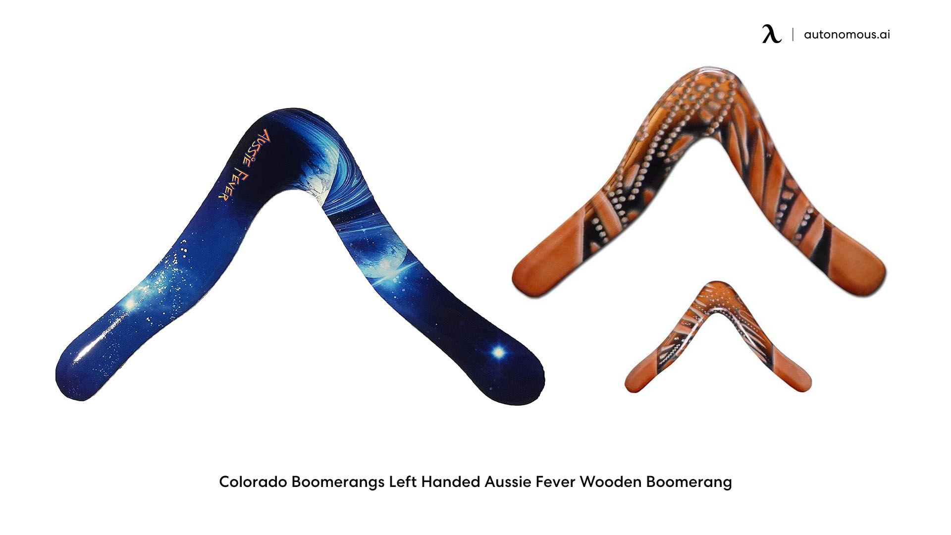 Left Handed Aussie Fever Wooden Boomerang