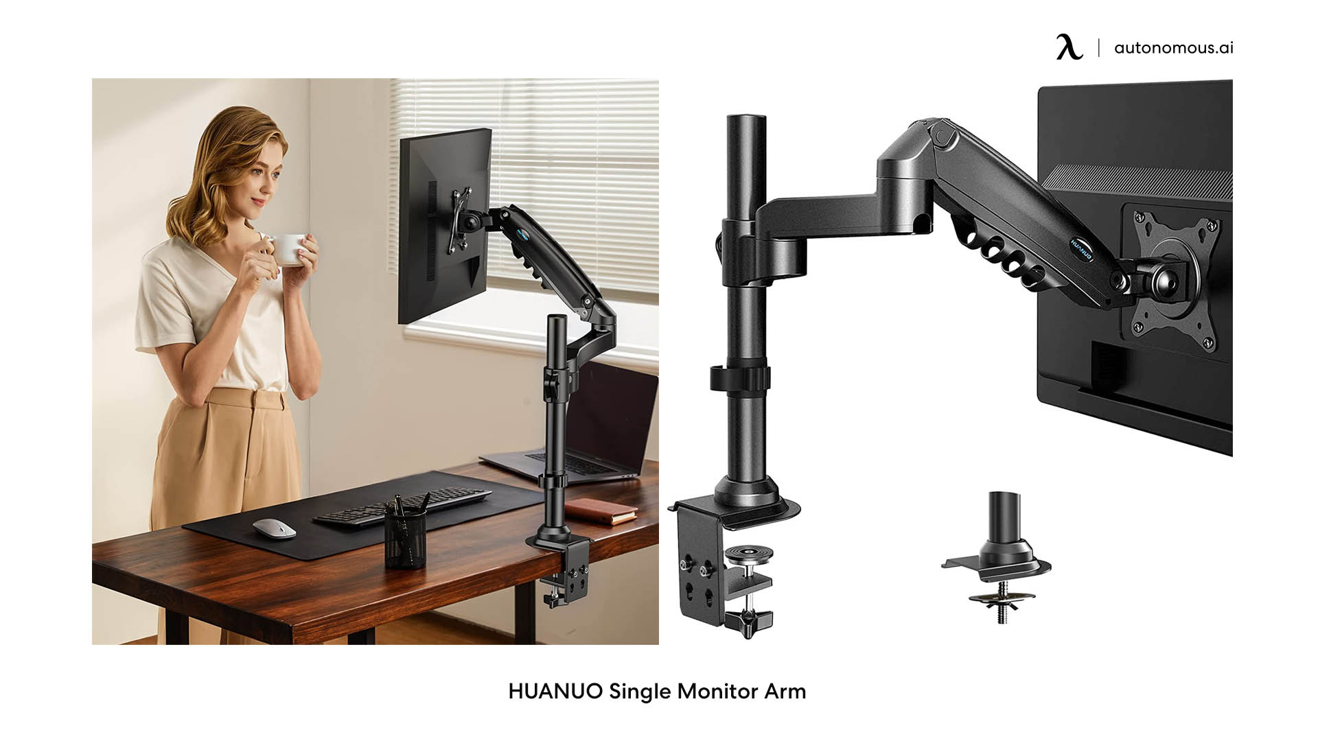 HUANUO Single monitor arms for standing desk