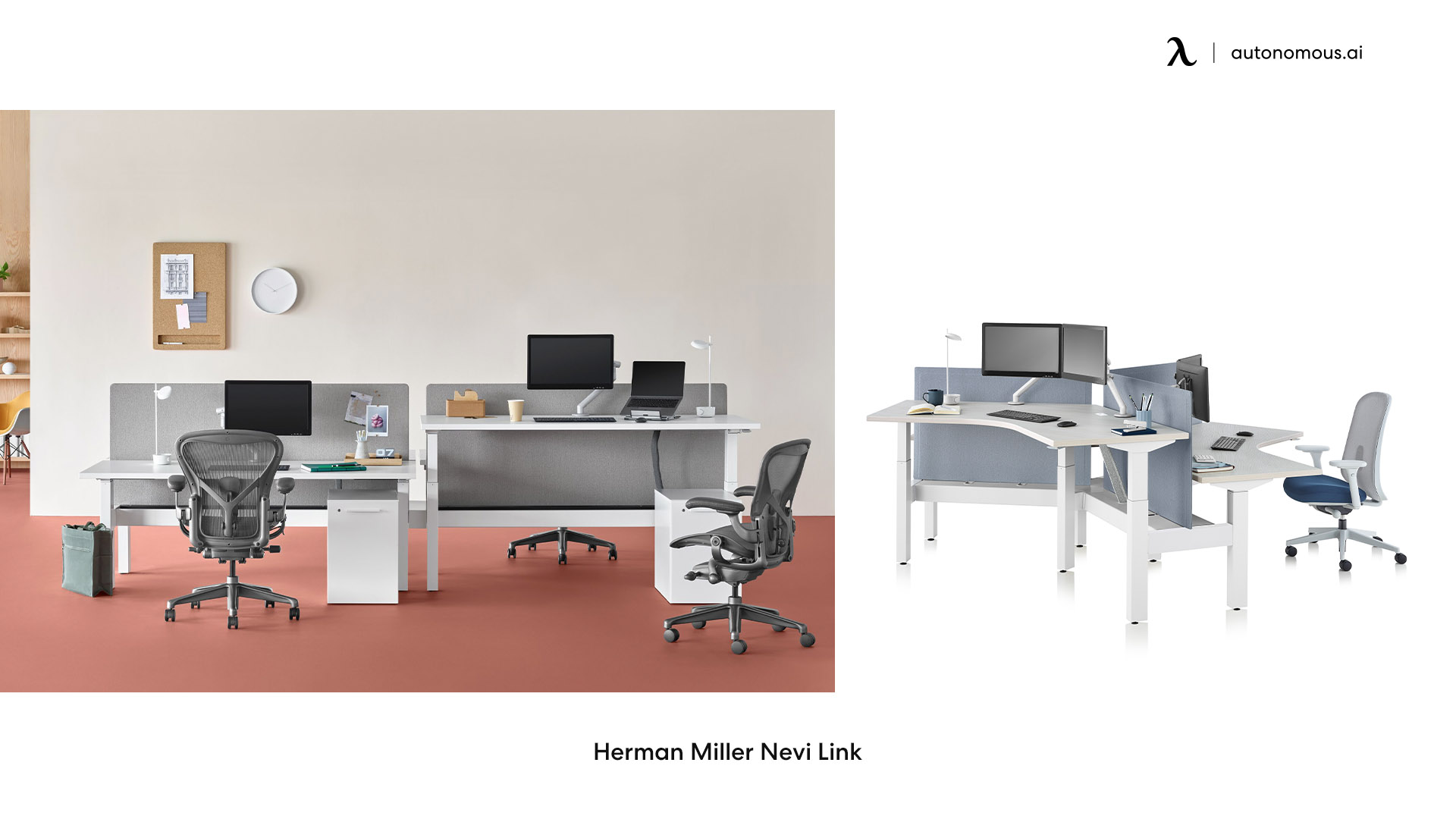 Herman Miller Nevi Link double sided desk