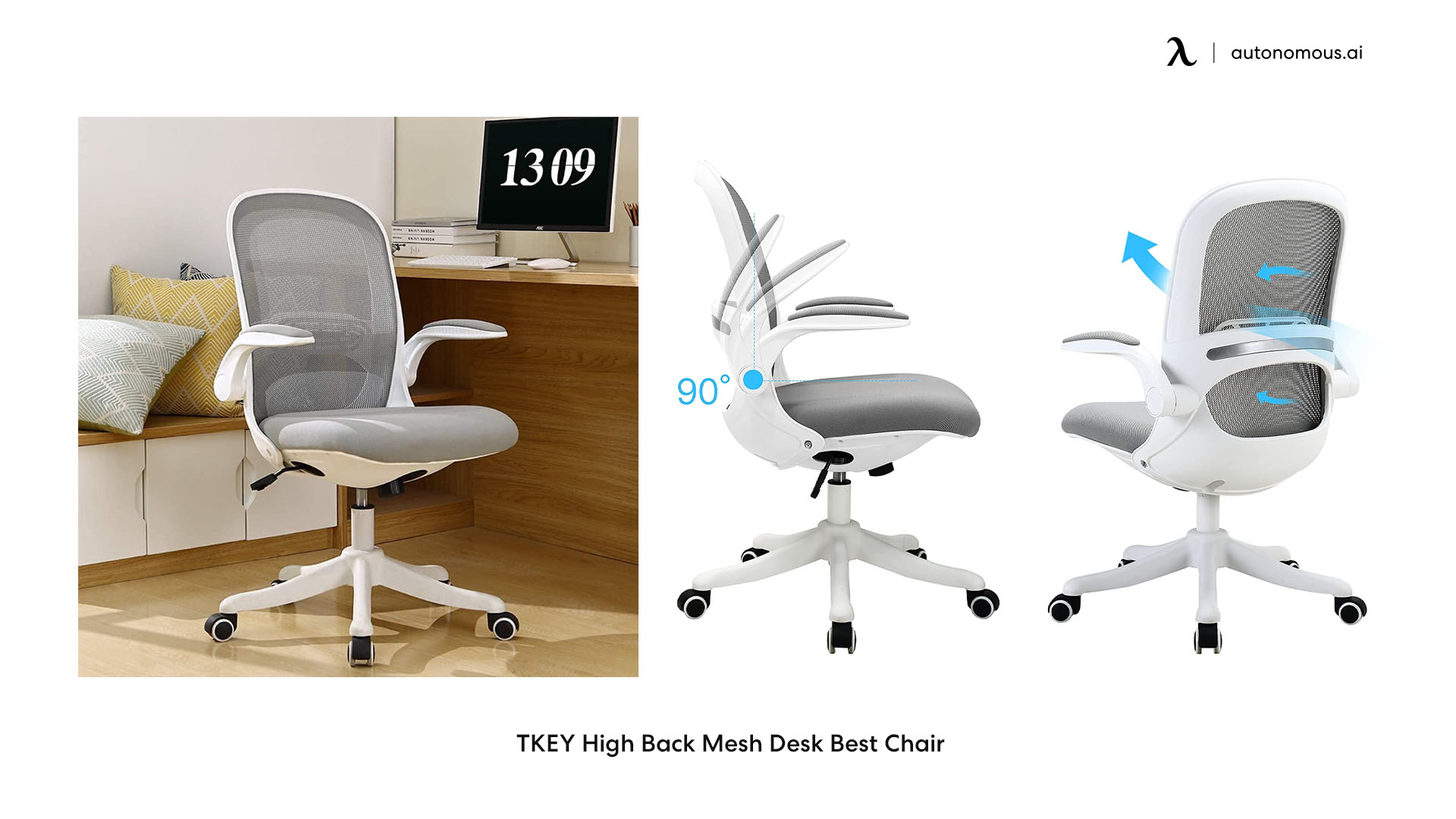 TKEY High Back Mesh Desk Best Chair