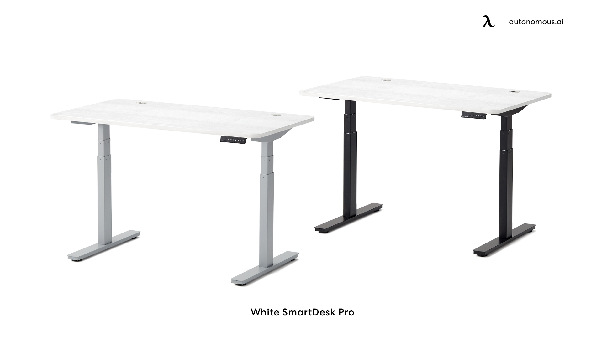 SmartDesk Pro adjustable standing desk with storage