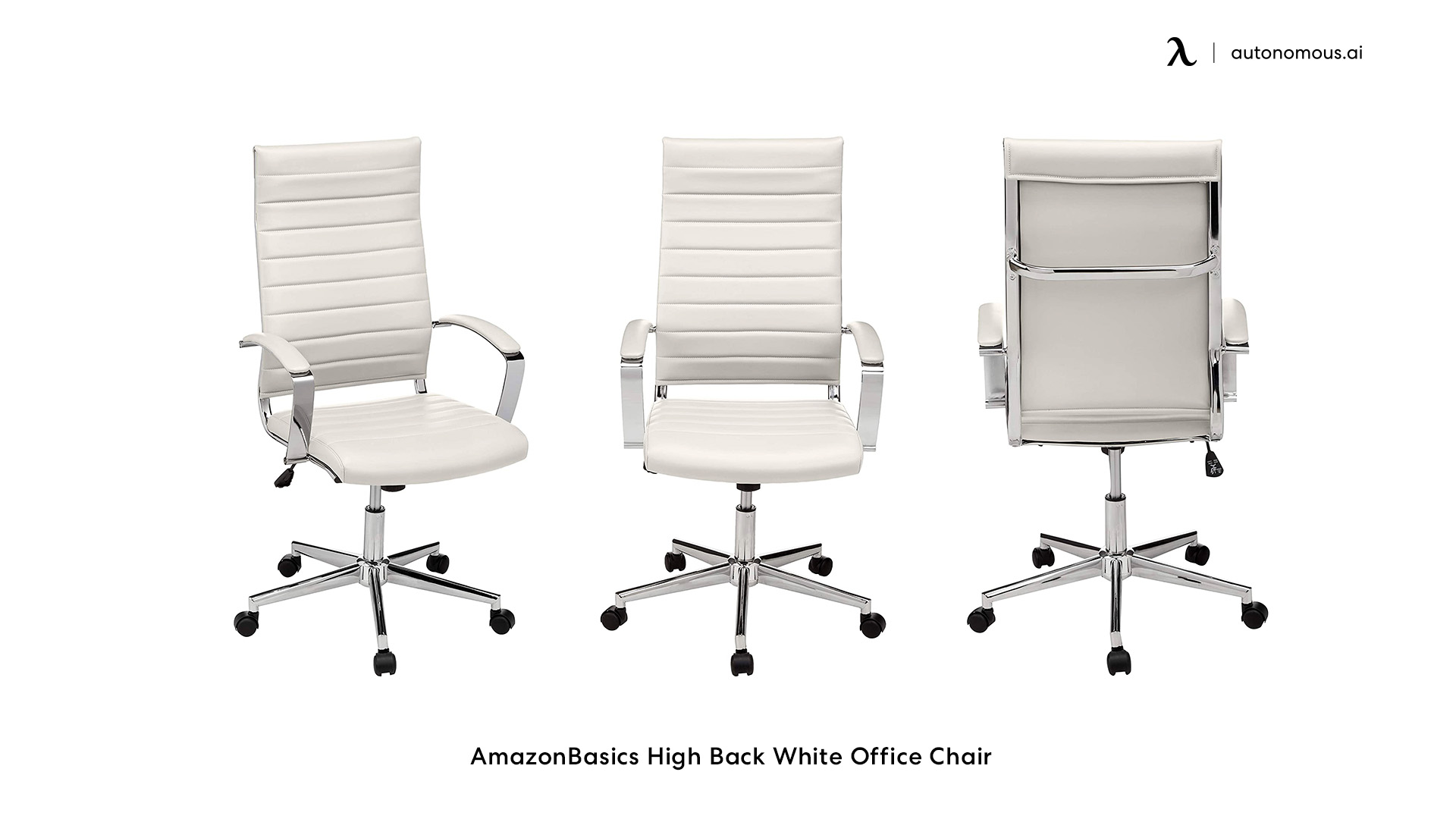AmazonBasics High Back  white ergonomic task chair