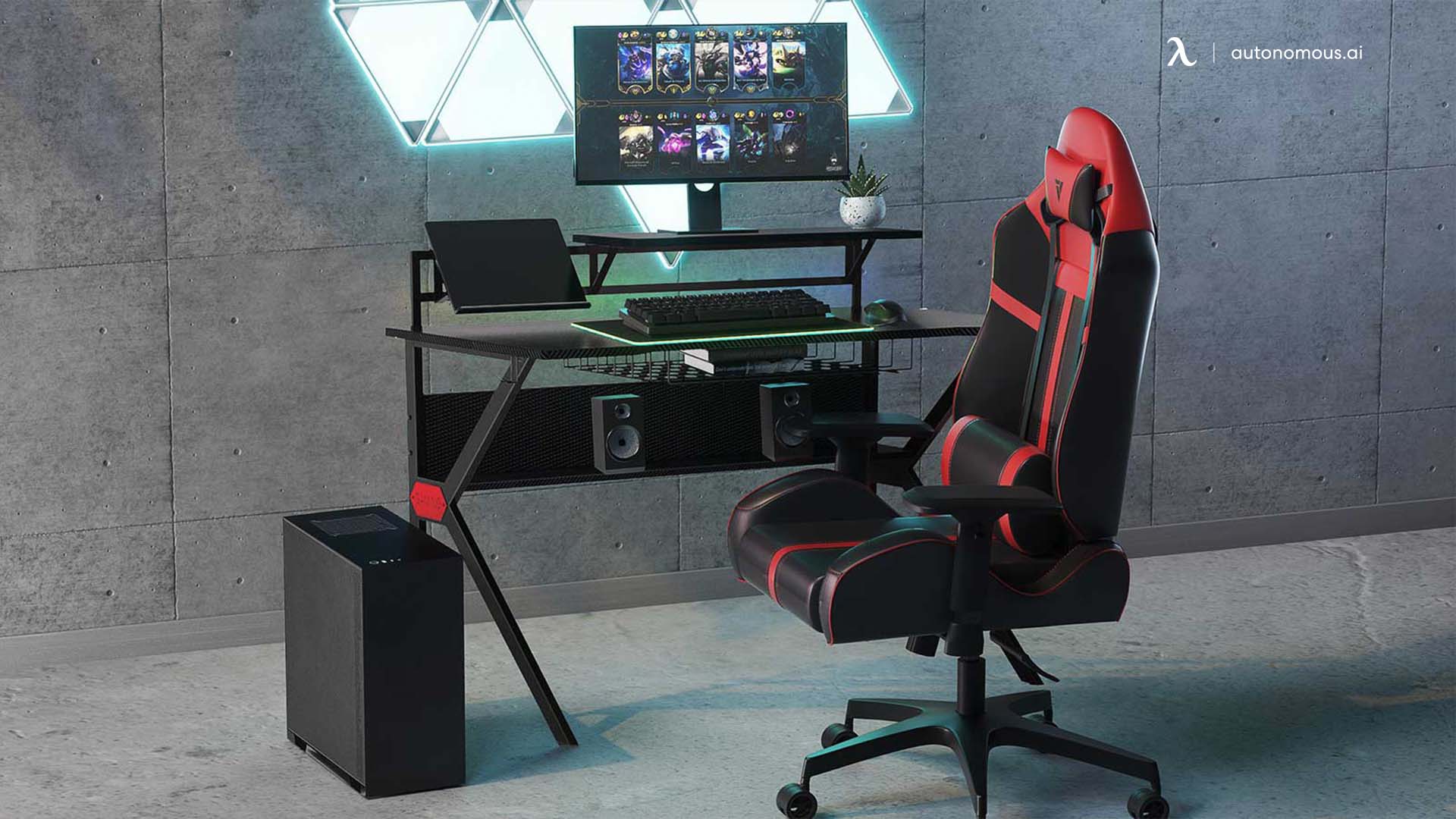 Benzara Compact Desk for Gaming