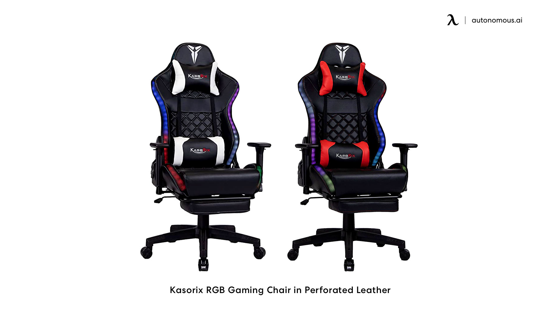 Kasorix RGB Gaming Chair in Perforated Leather