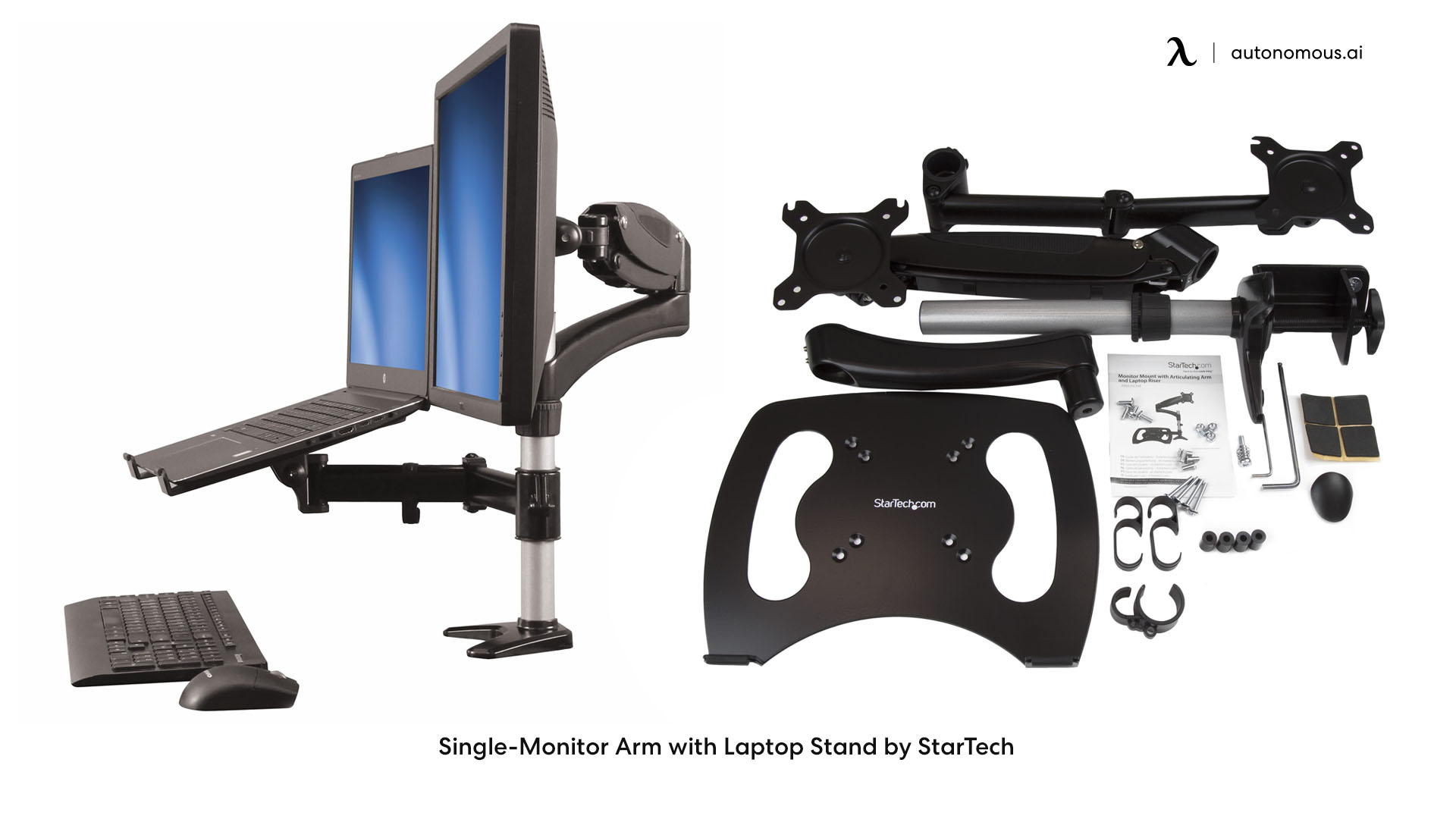 Single-Monitor Arm with Laptop Stand by StarTech