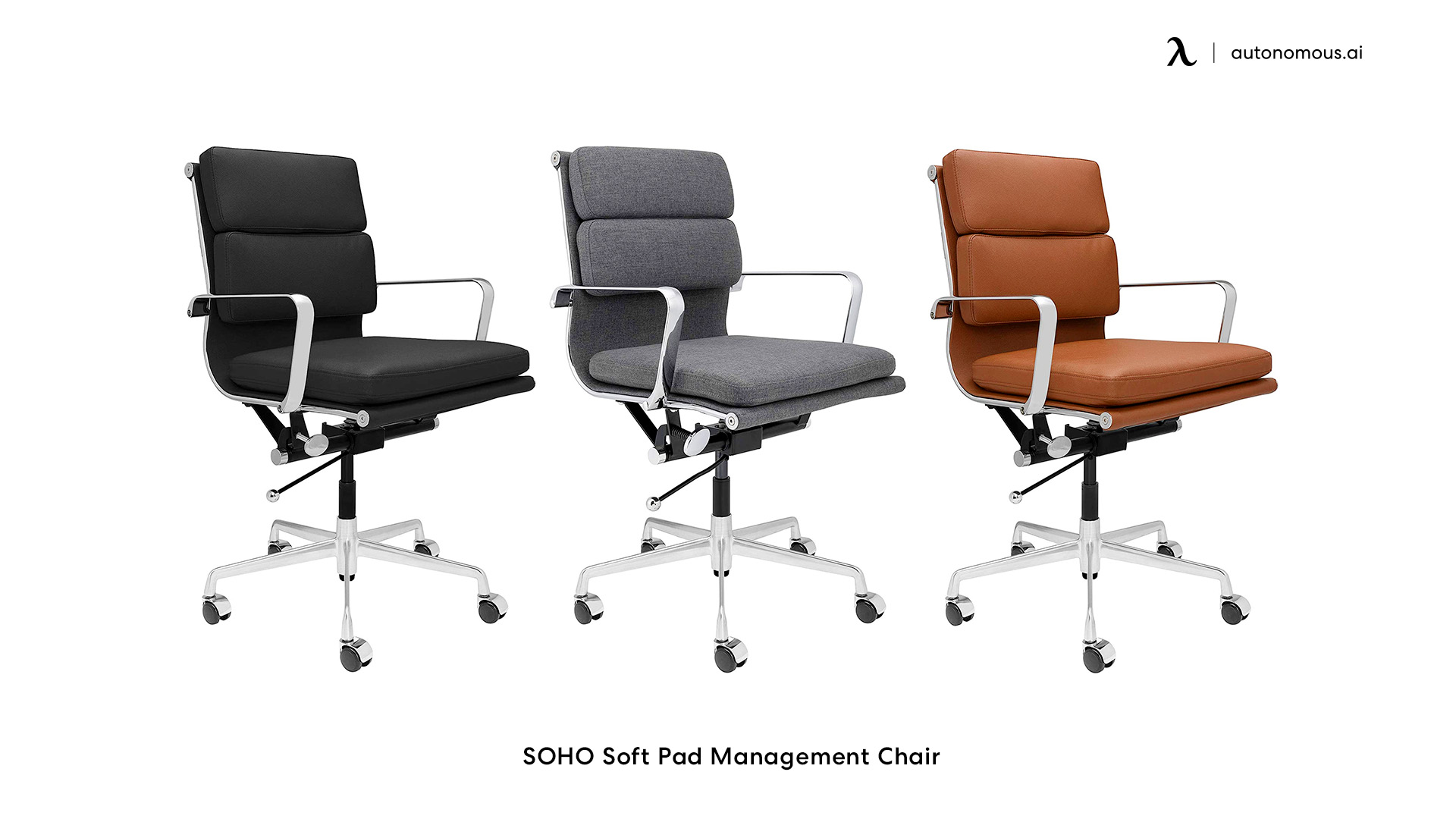 SOHO Soft Pad Management mid-century modern desk chair