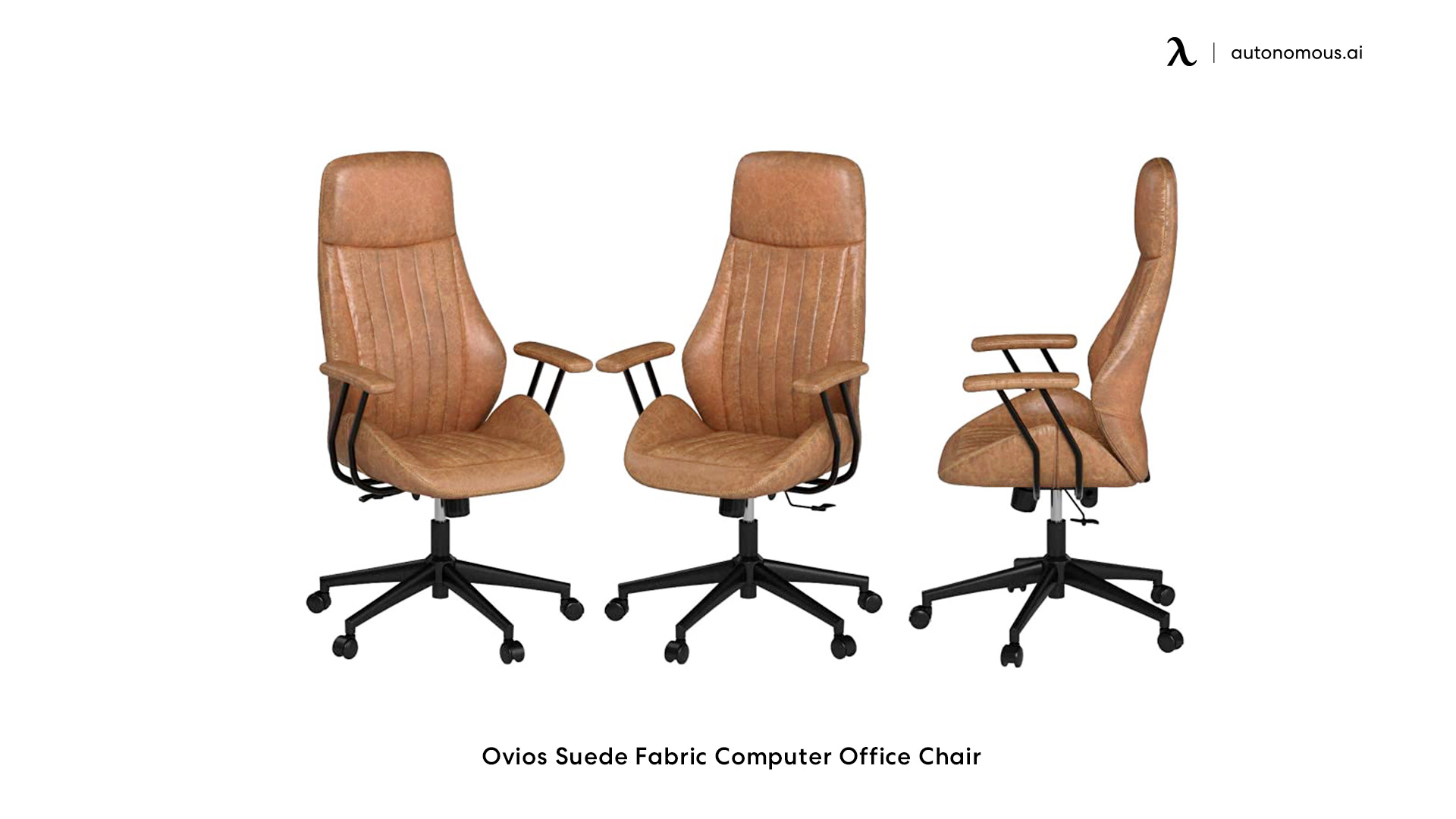 Ovios Suede Fabric Computer Office Chair