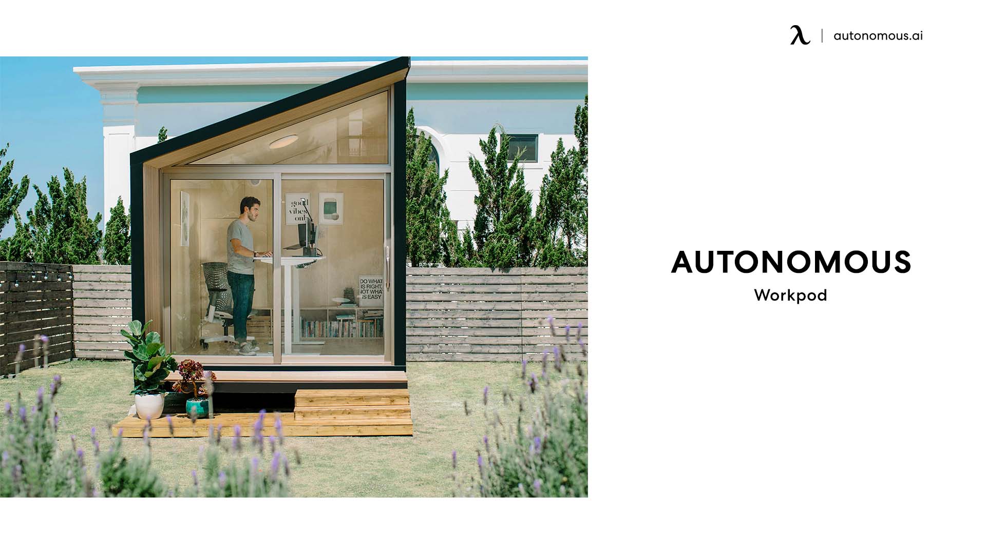 Autonomous WorkPod small office shed