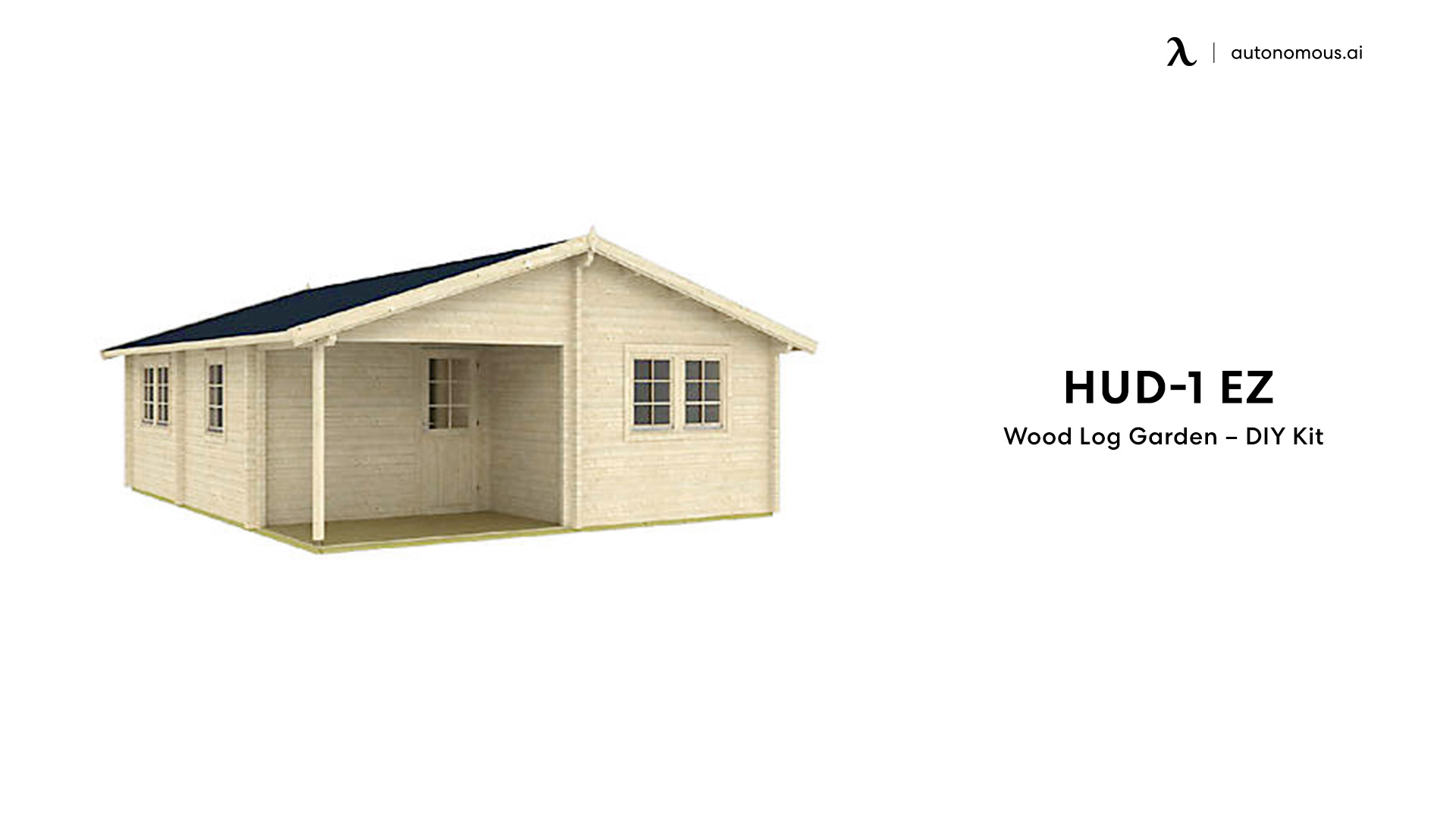 Hud-1 EZ Buildings Wood Log Garden – DIY Kit