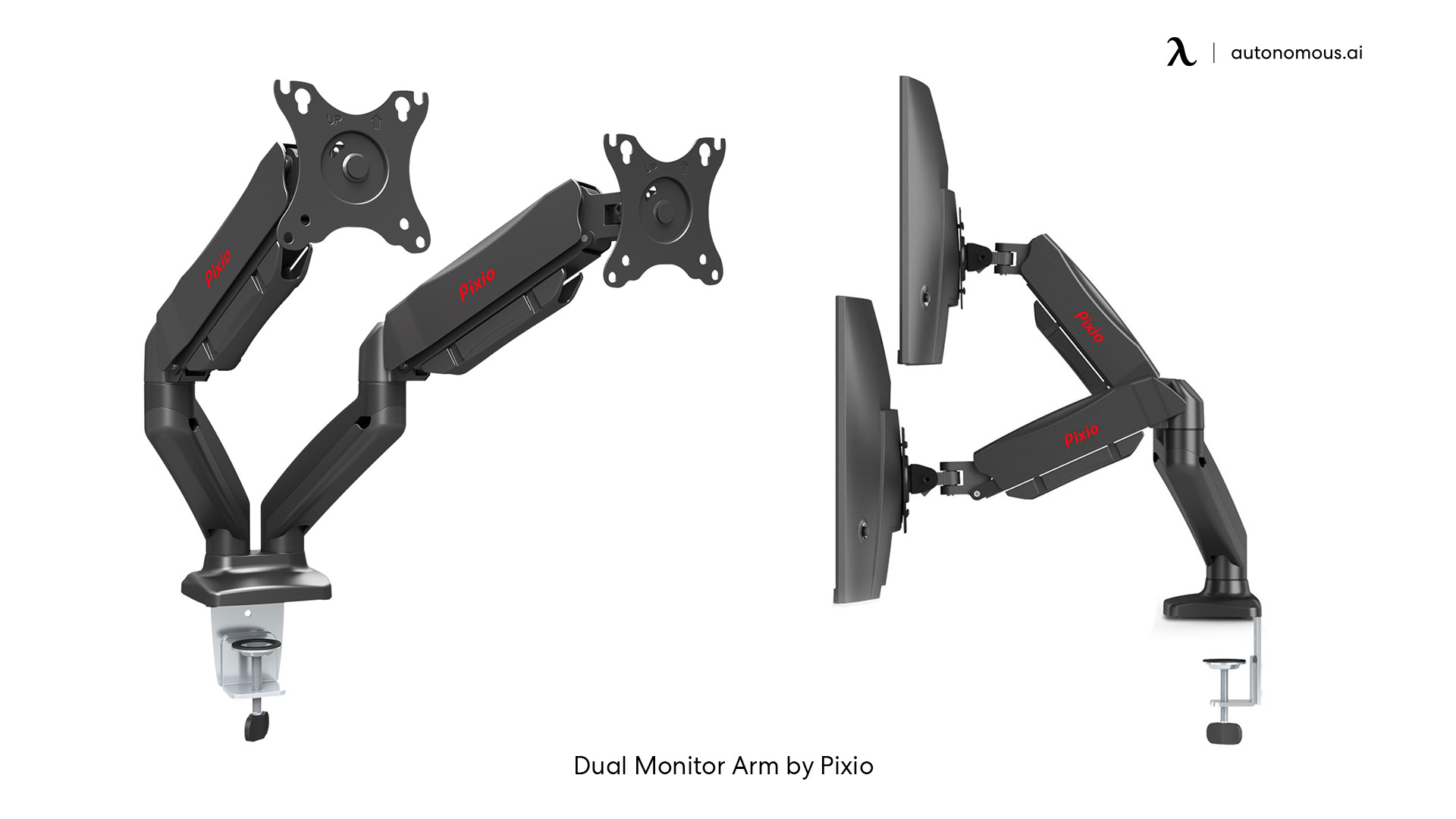 Dual monitor arm by Pixio for Xbox gaming setup