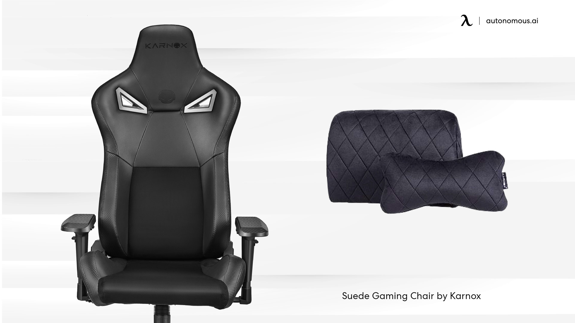 Suede gaming chair by Karnox