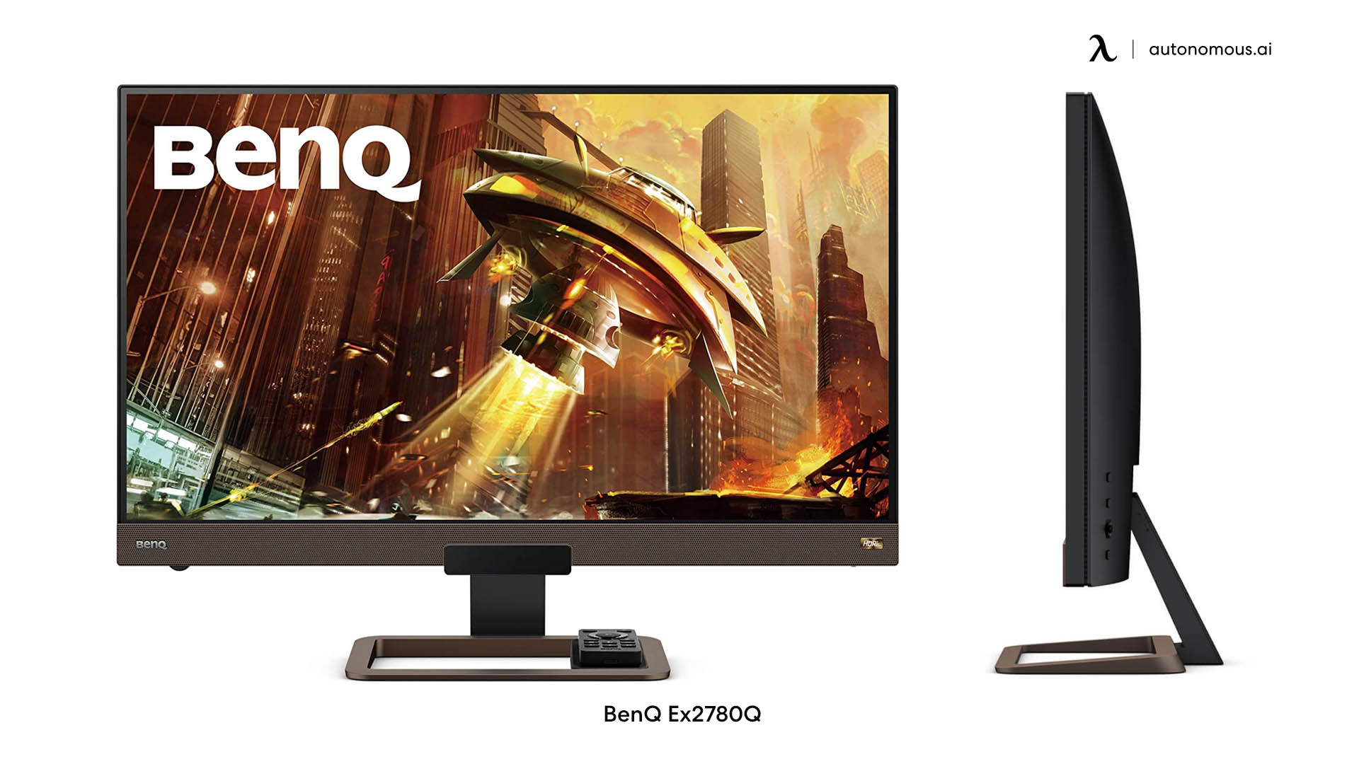 BenQ Ex2780Q minimalist monitor