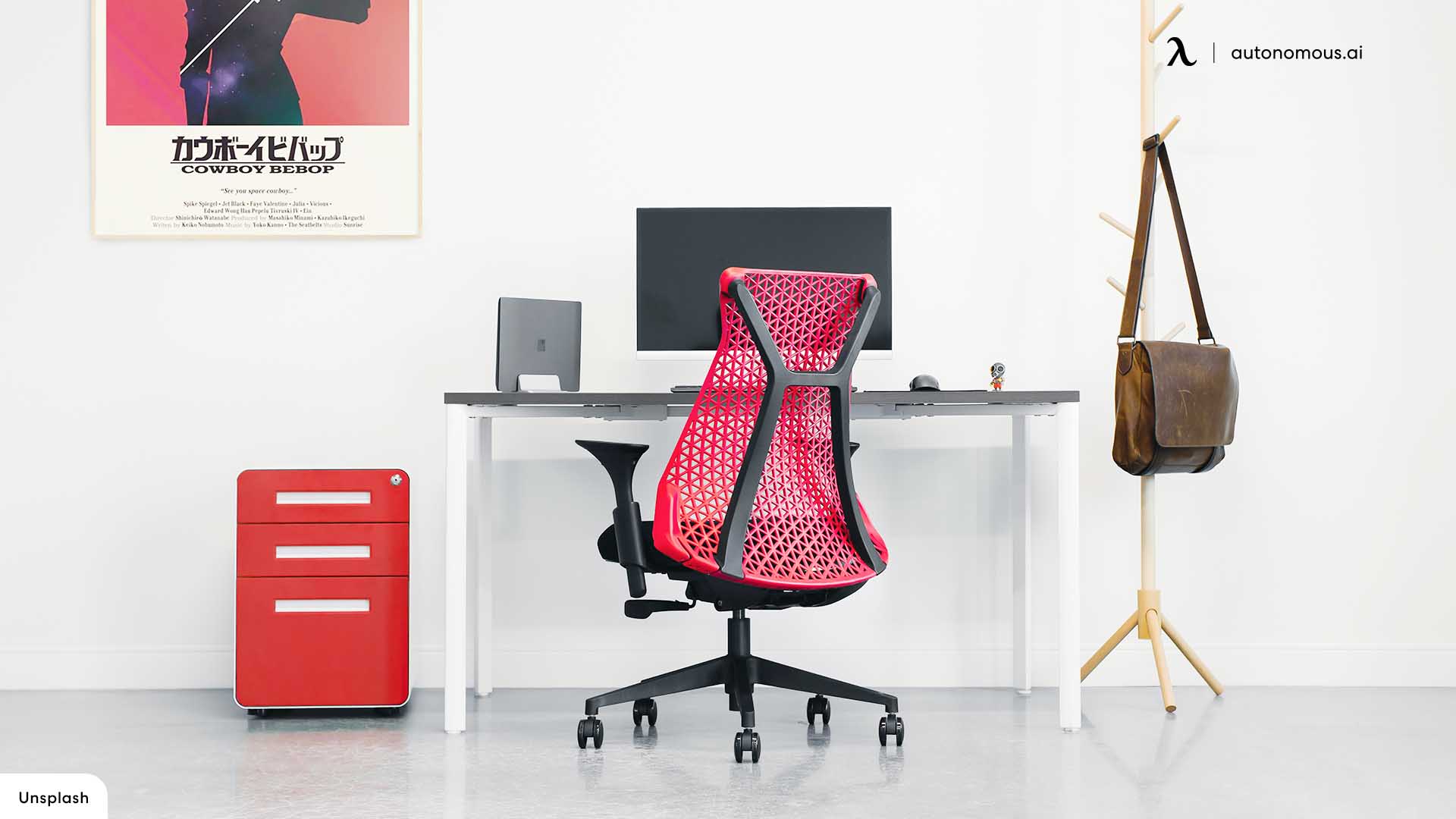 Red and Black Themed Desk Setup