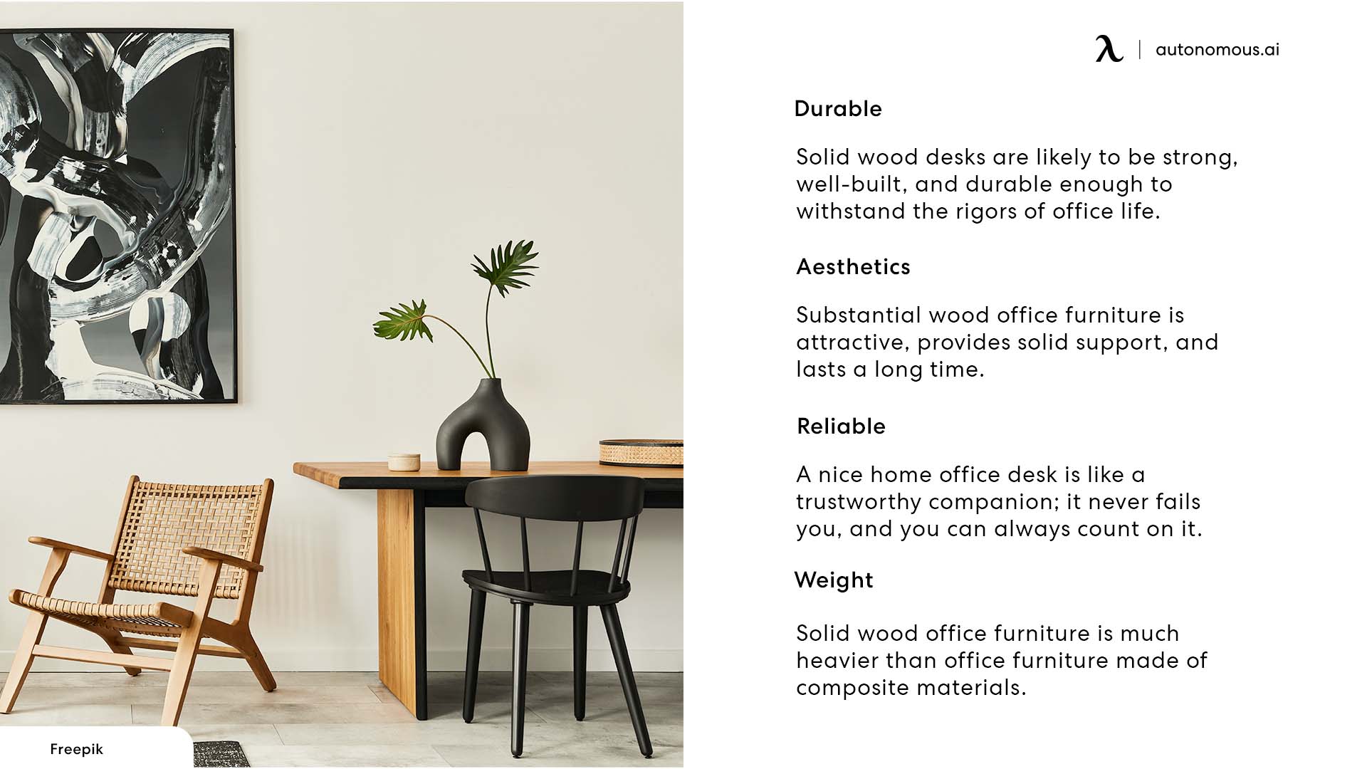Pros and Cons of Solid Wood Office Desks