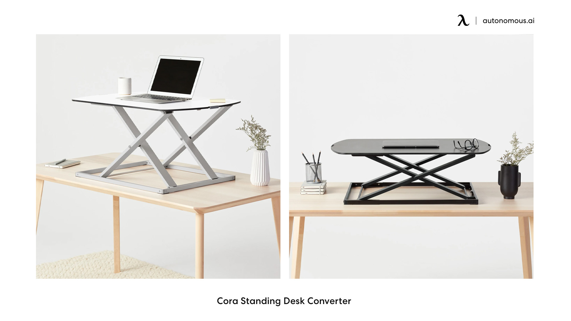 Cora adjustable standing desk converter