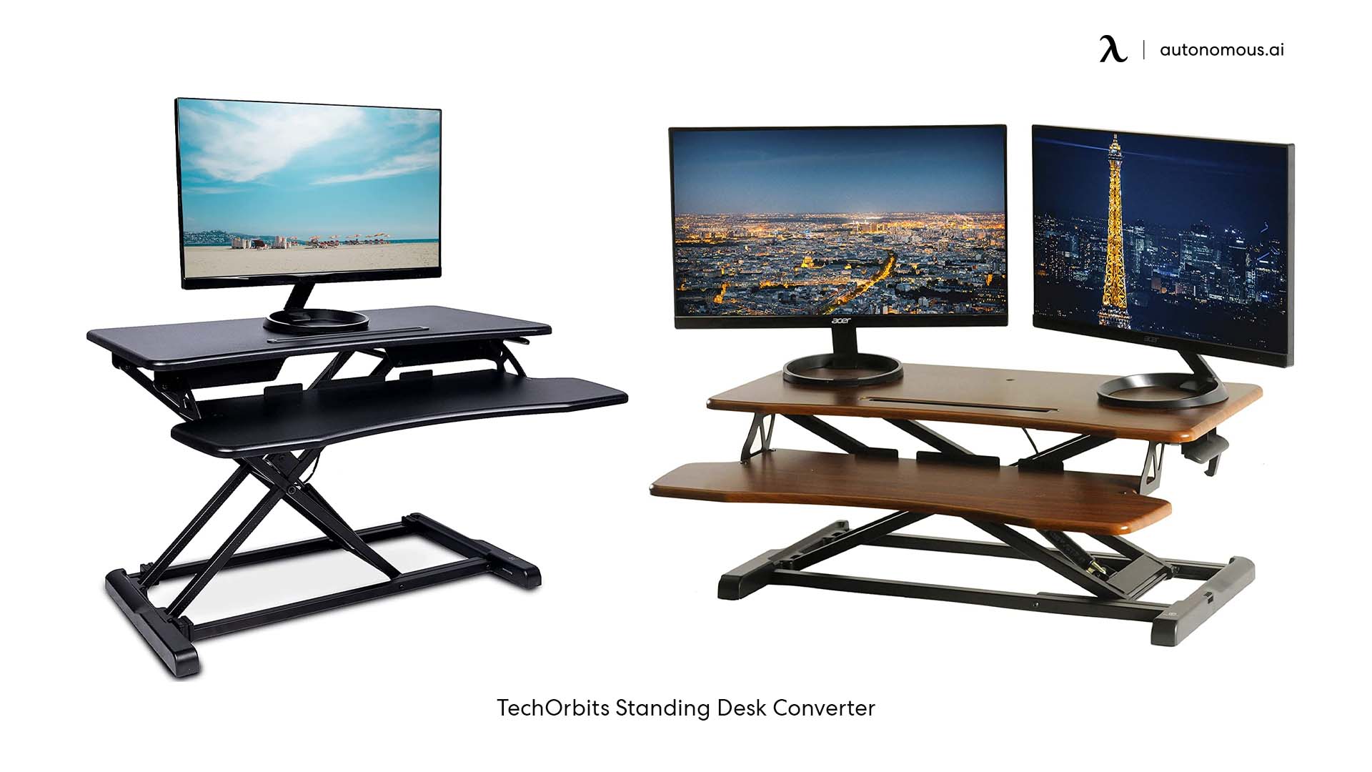 TechOrbits adjustable standing desk converter