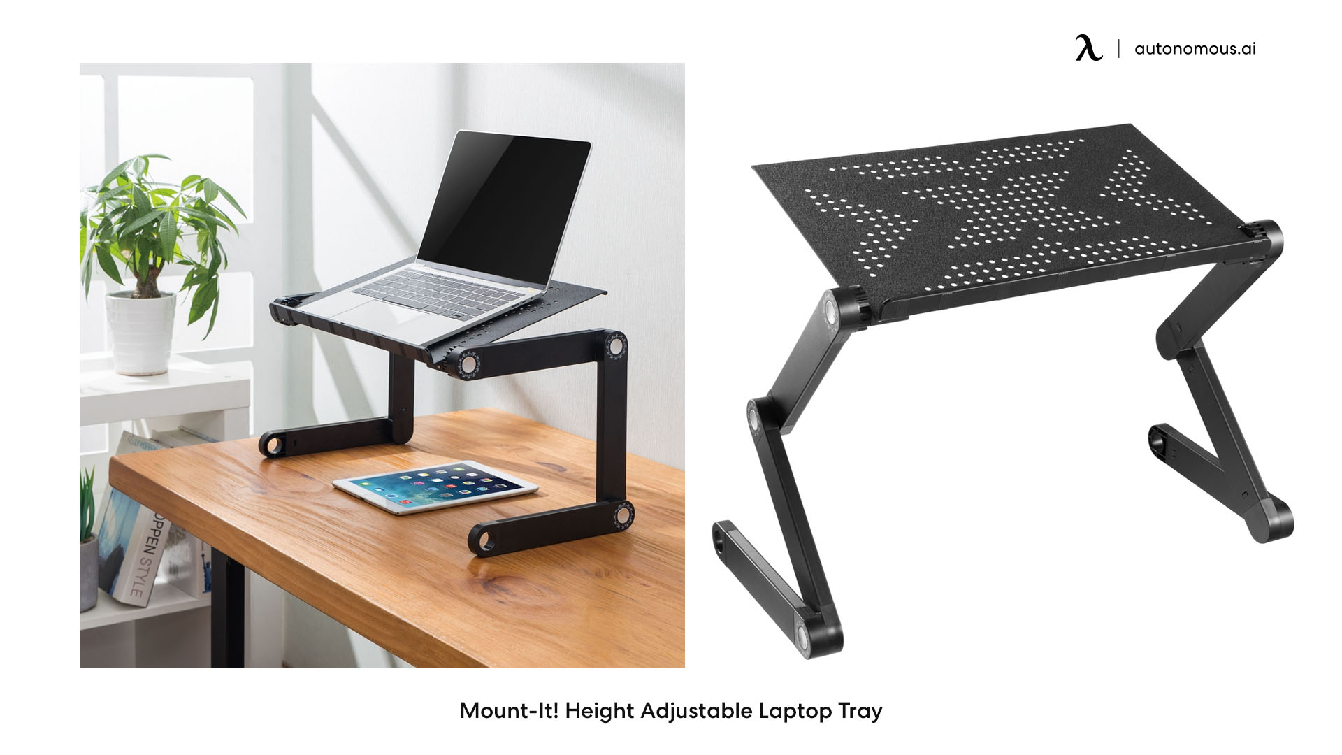 Mount-It! Laptop Tray with Cooling Fan and Mouse Pad