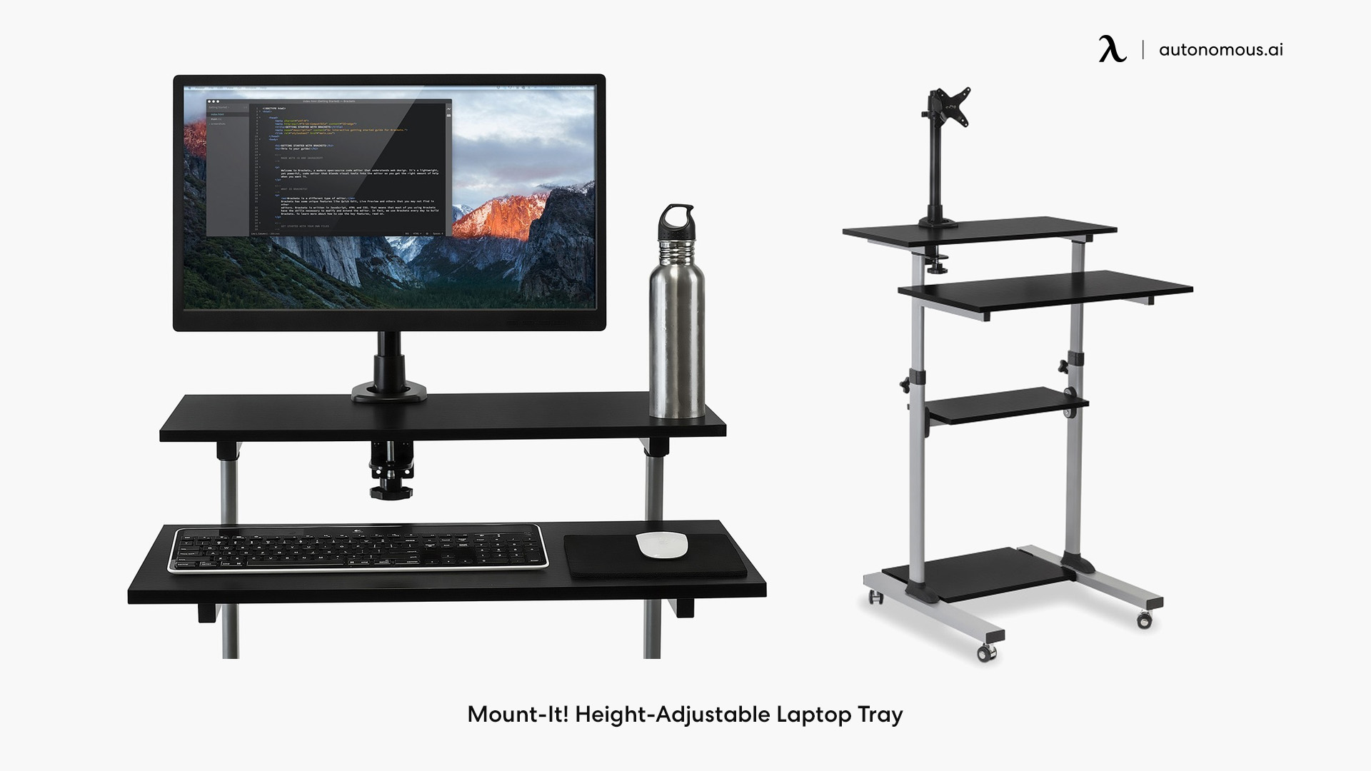 Mount-It! Height-Adjustable Laptop Tray