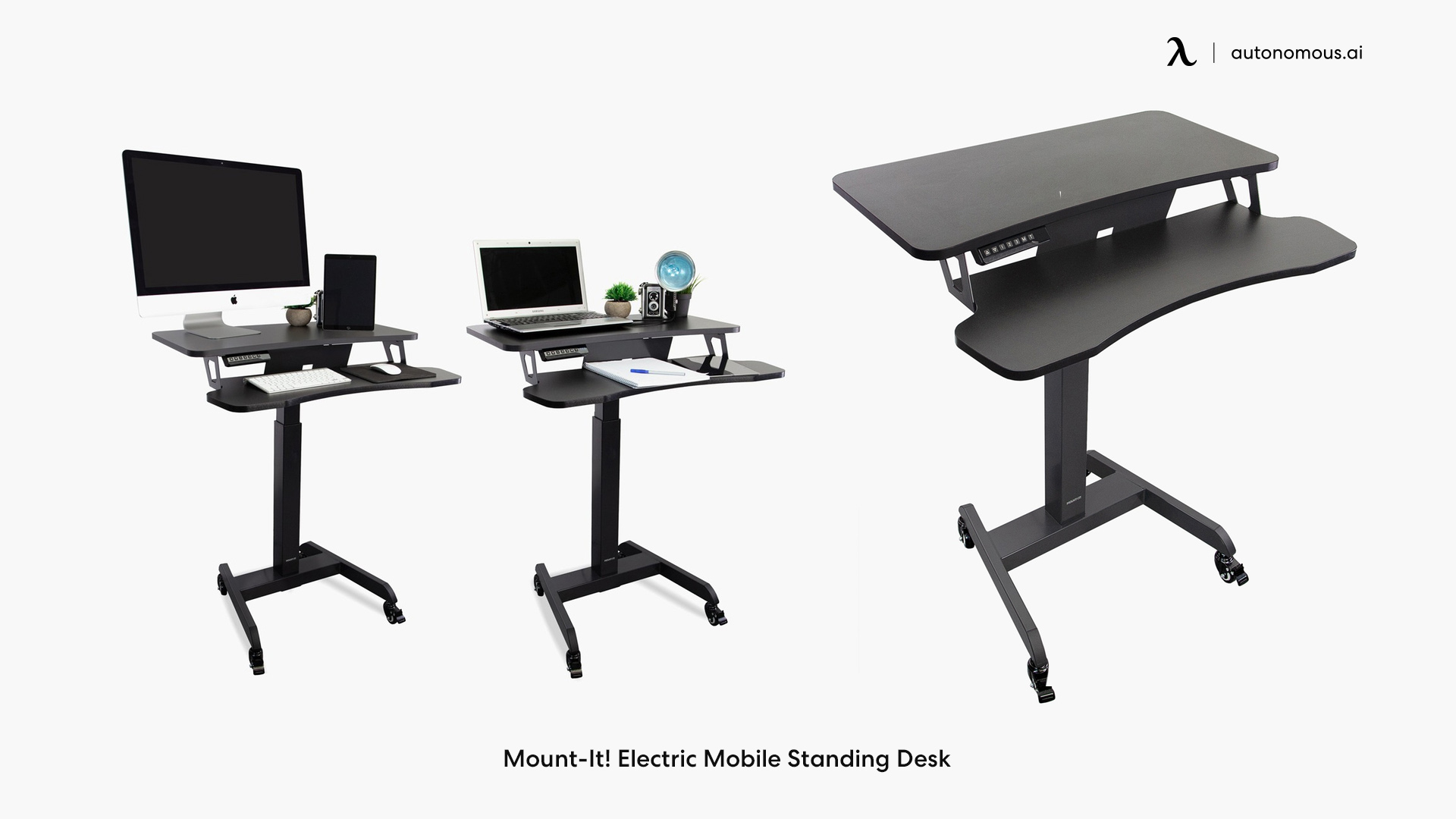 Mount-It! Electric Mobile Standing Desk