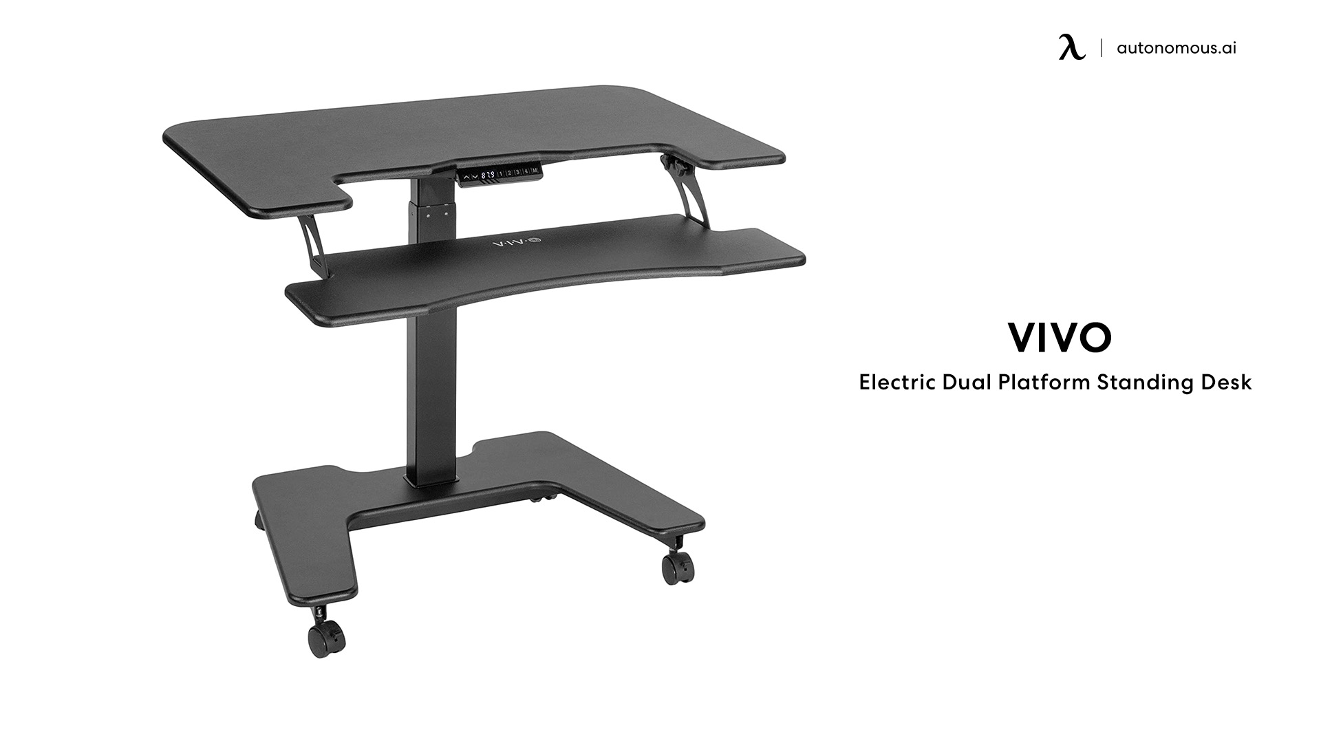 VIVO Electric Dual Platform Standing Desk