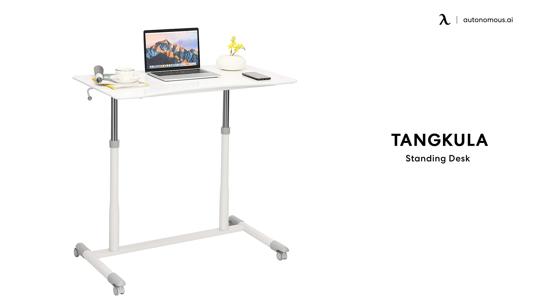 Tangkula Mobile Standing Desk Computer Desk