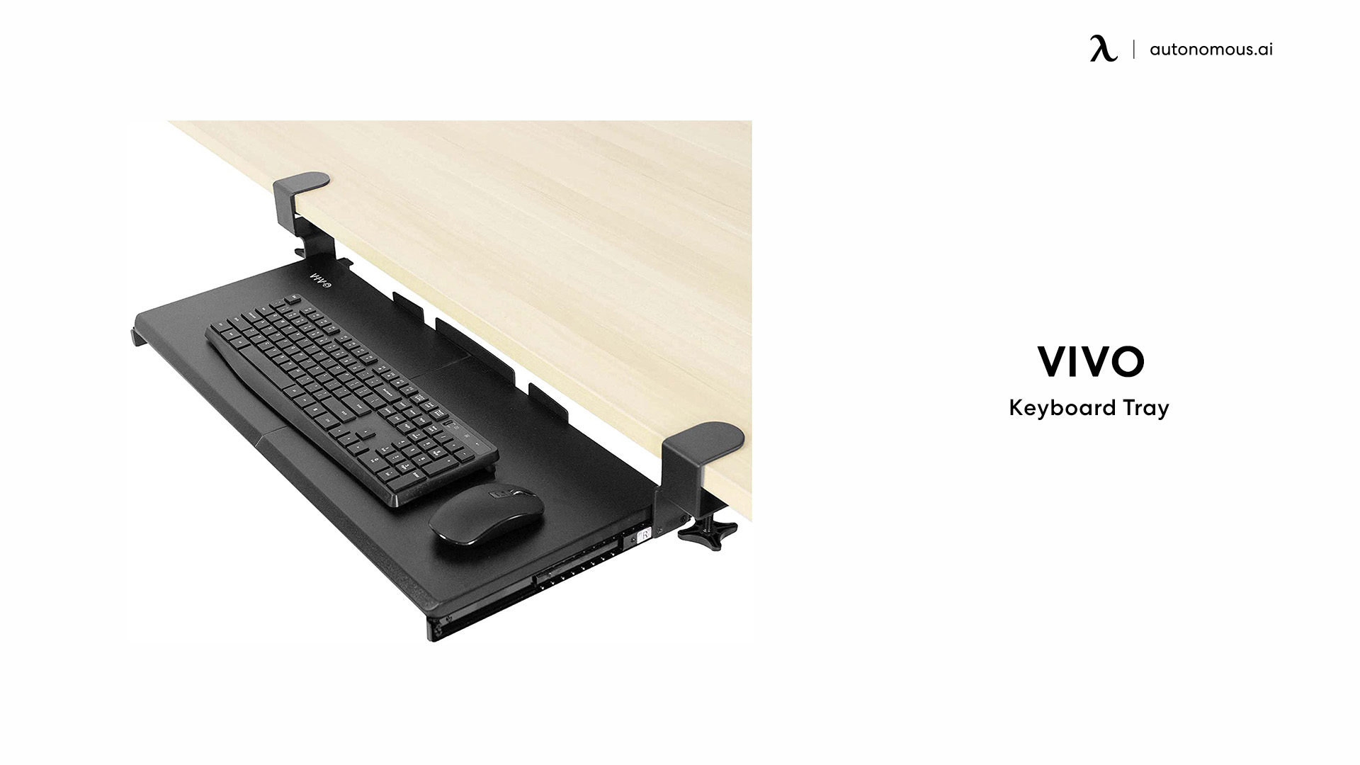 Vivo under desk keyboard tray