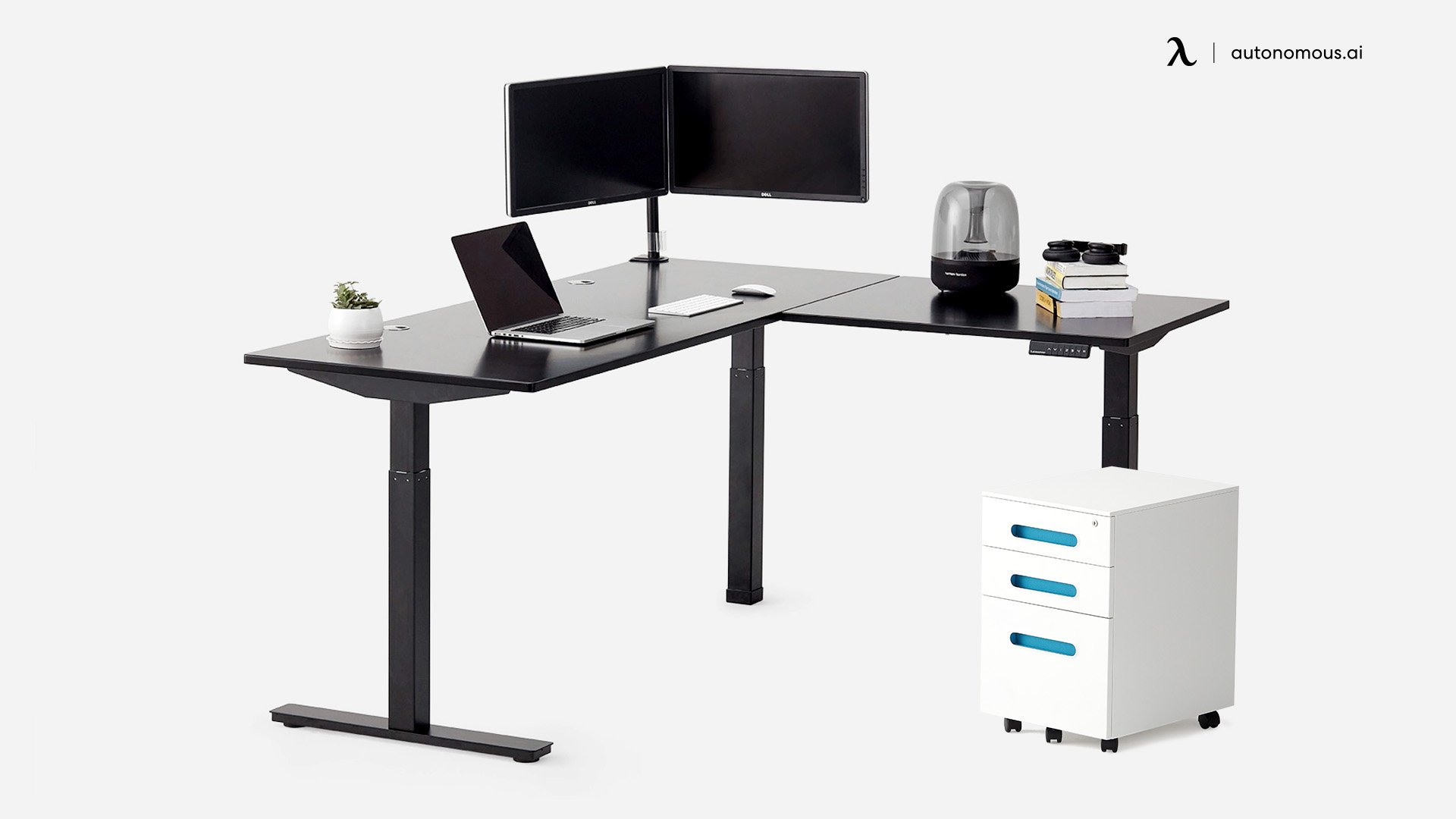 SmartDesk Corner cheap computer desk with drawers