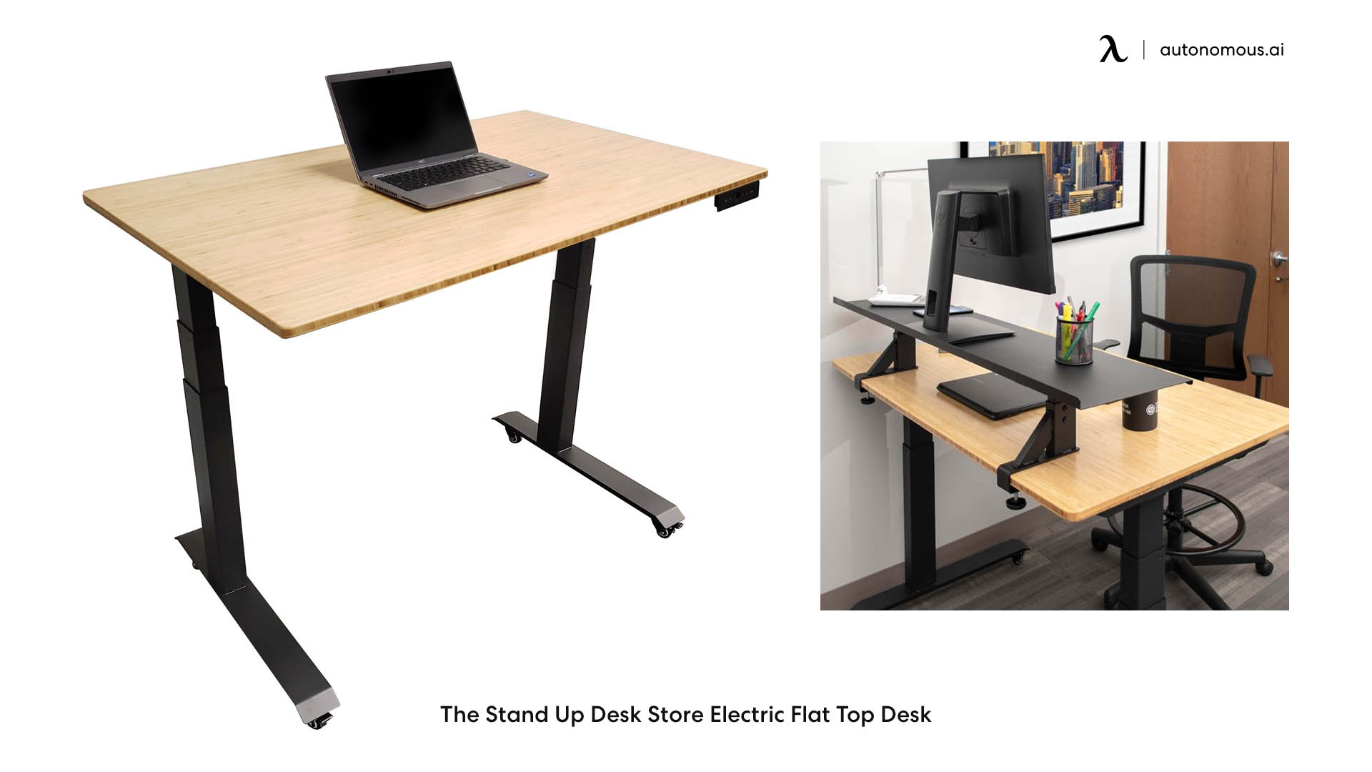 The Stand Up Desk Store Electric Flat Top Desk