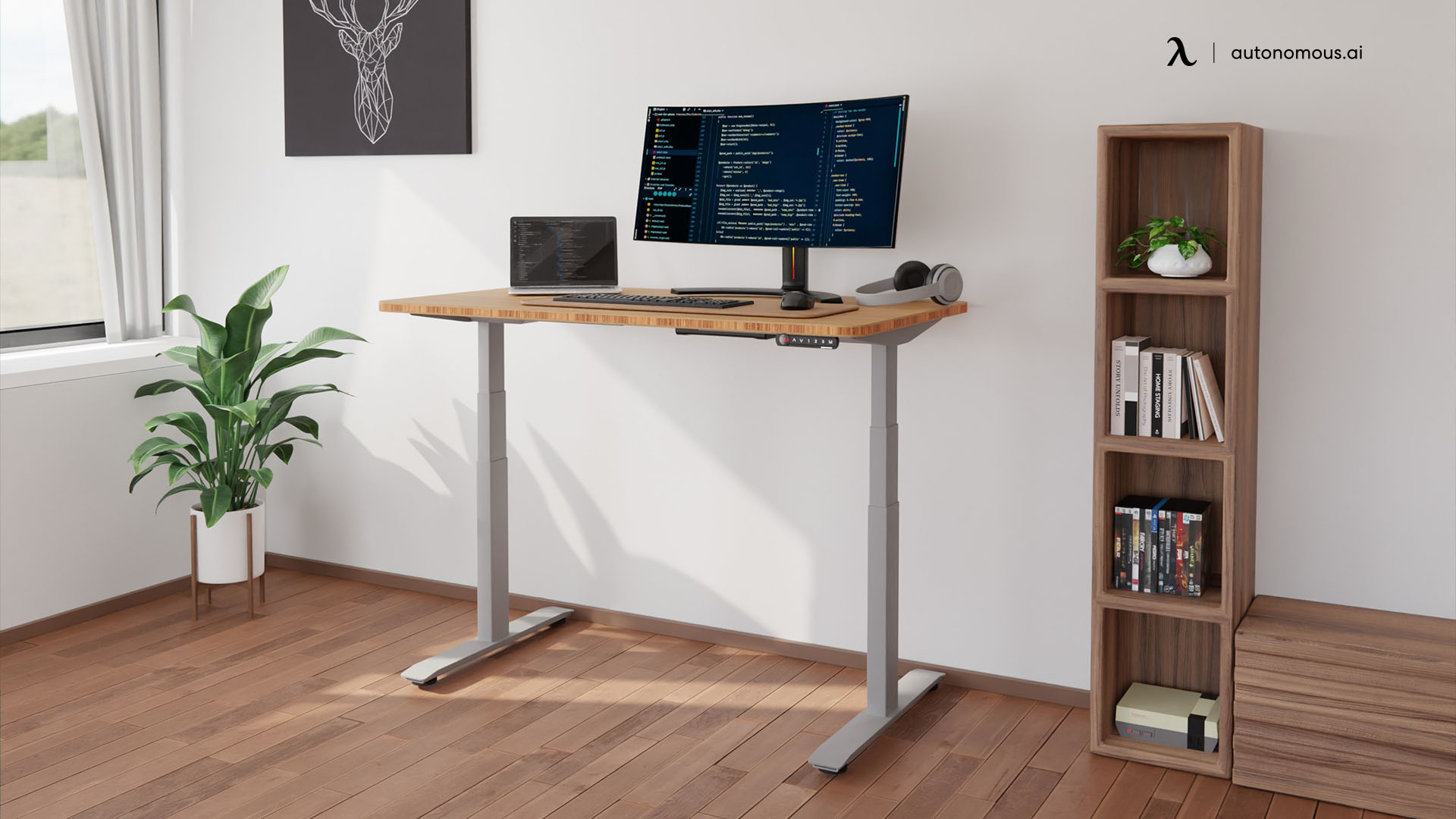 SmartDesk Bamboo Standing Desk