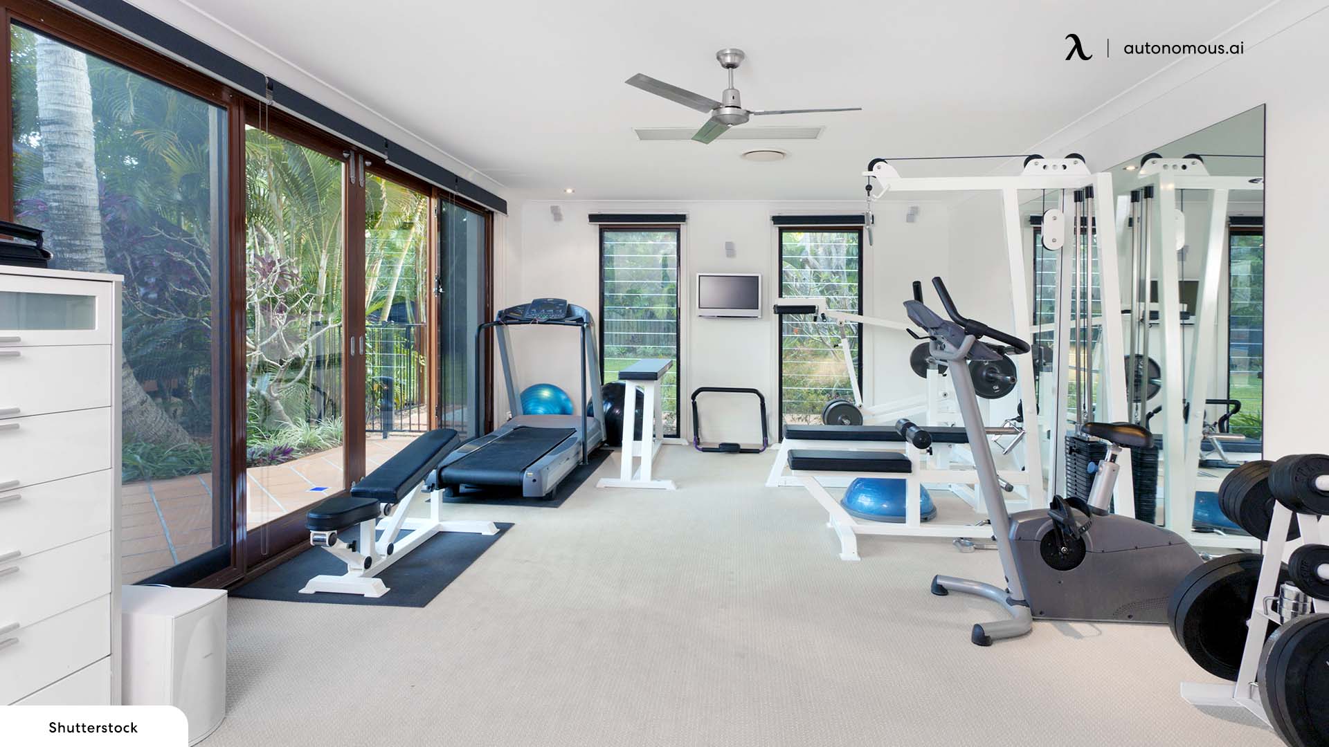 The Shared-Garage Setup garage gym ideas