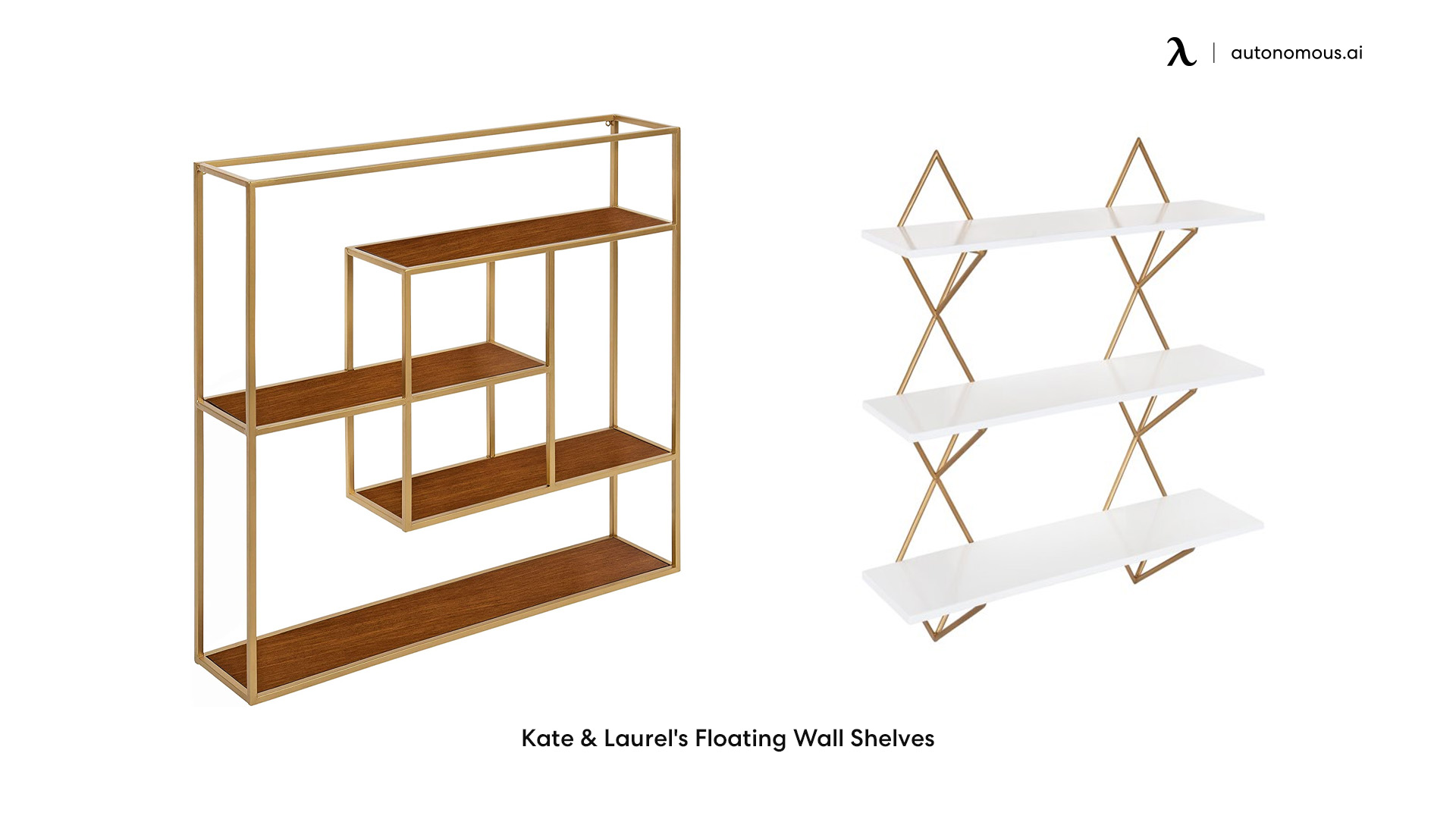 Kate & Laurel's Floating Wall Shelves