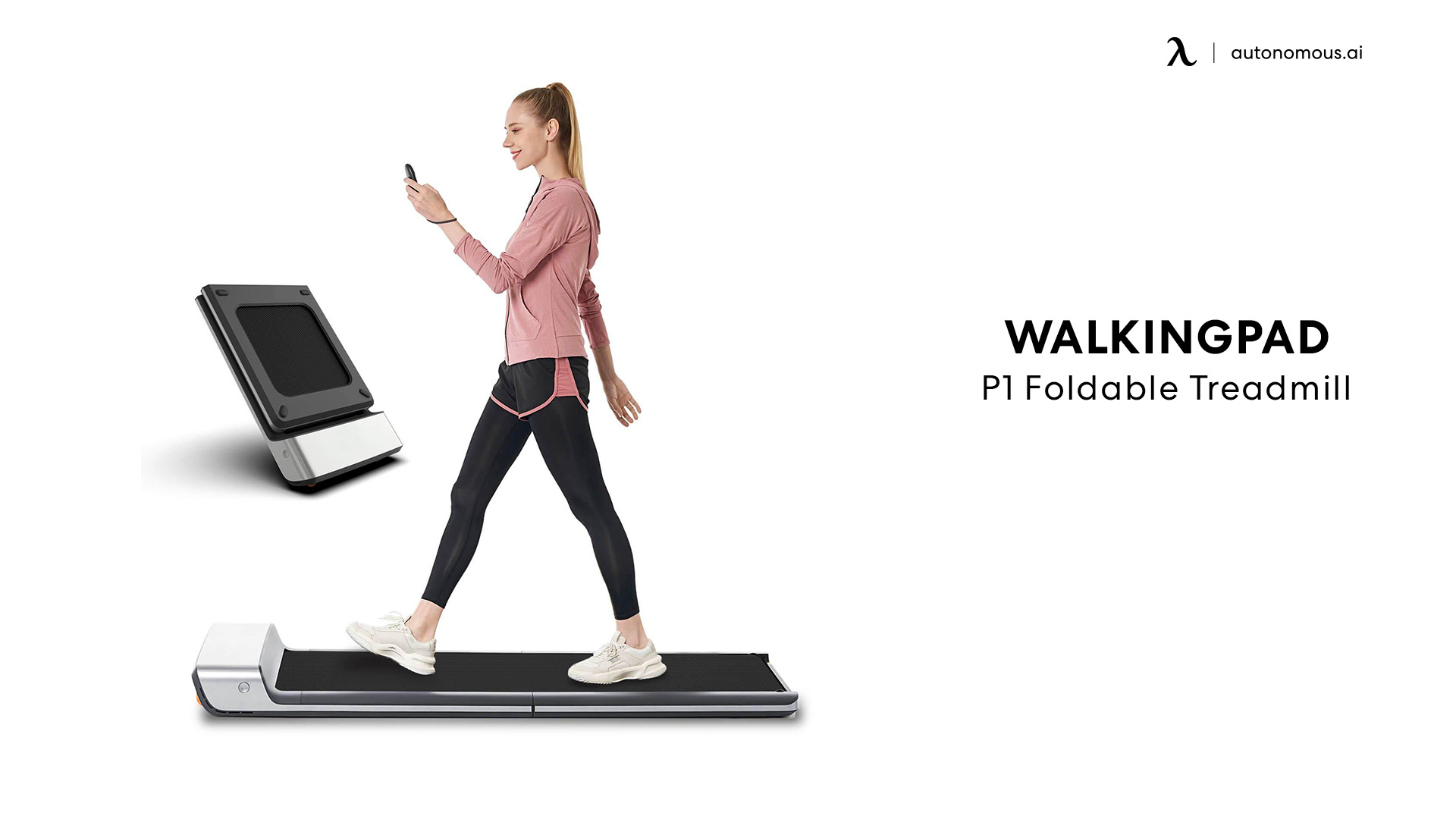 Place a Foldable Walking Treadmill in Front of Your Standing Desk