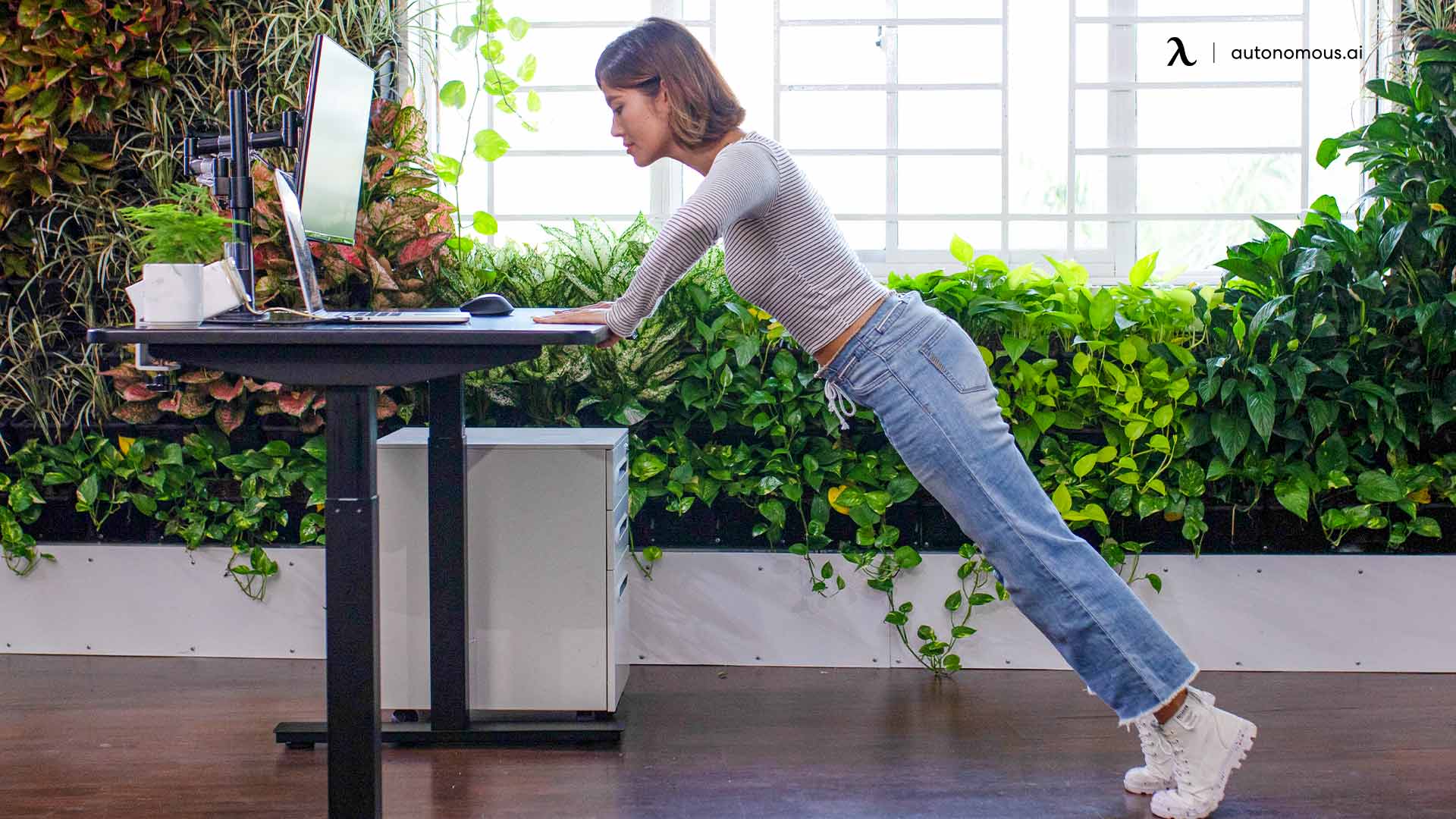 Perform a Few Office Desk Exercises at Your Bedroom Workstation