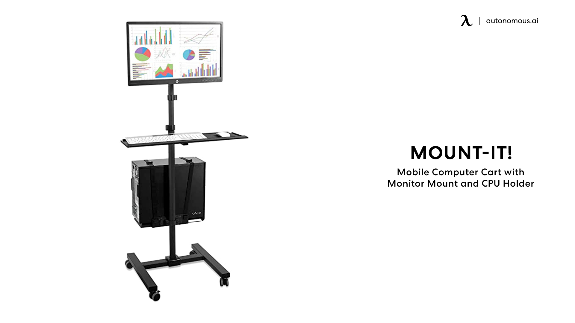 Mobile Cart With Monitor Mount