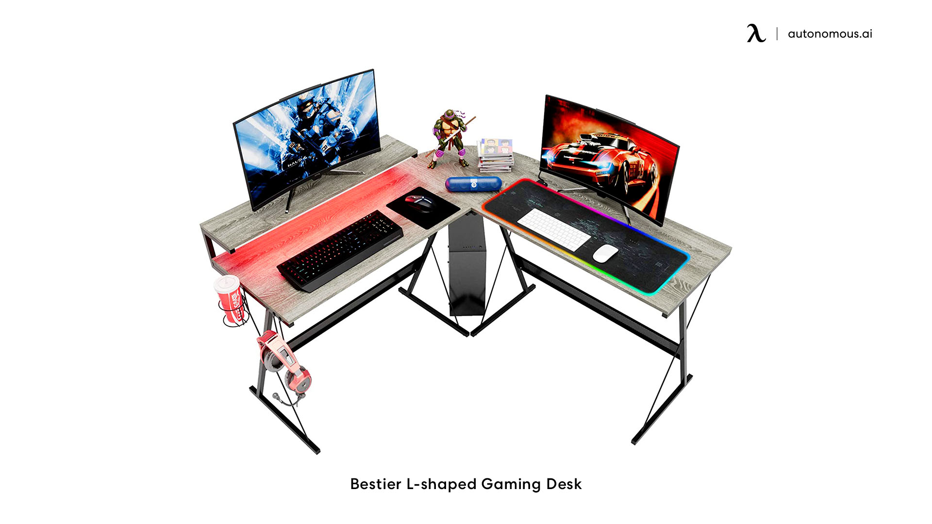 Bestier's L-shaped gaming desk