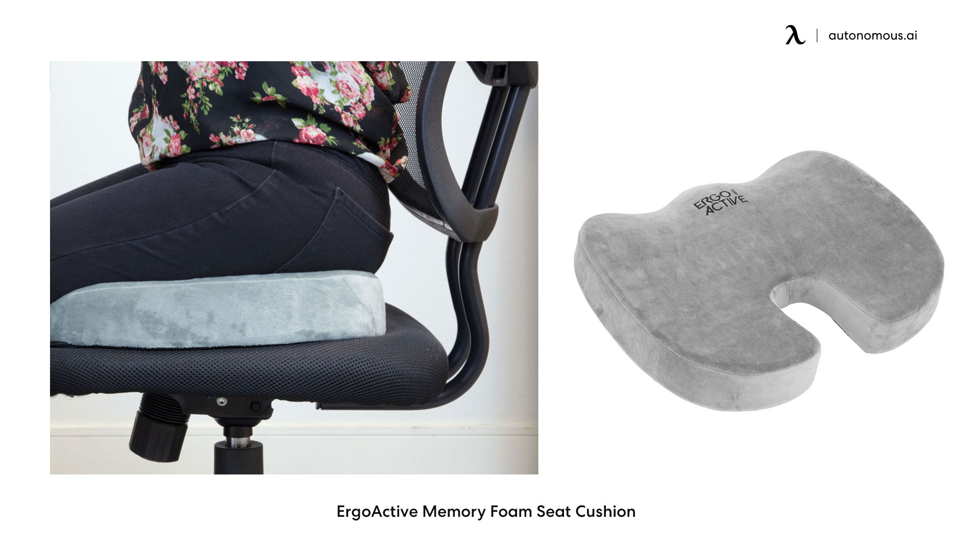 ErgoActive Memory Foam Seat Cushion