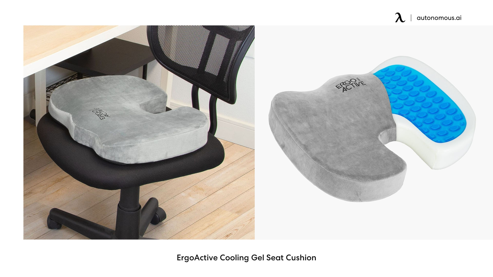 ErgoActive cooling seat cushion for recliner