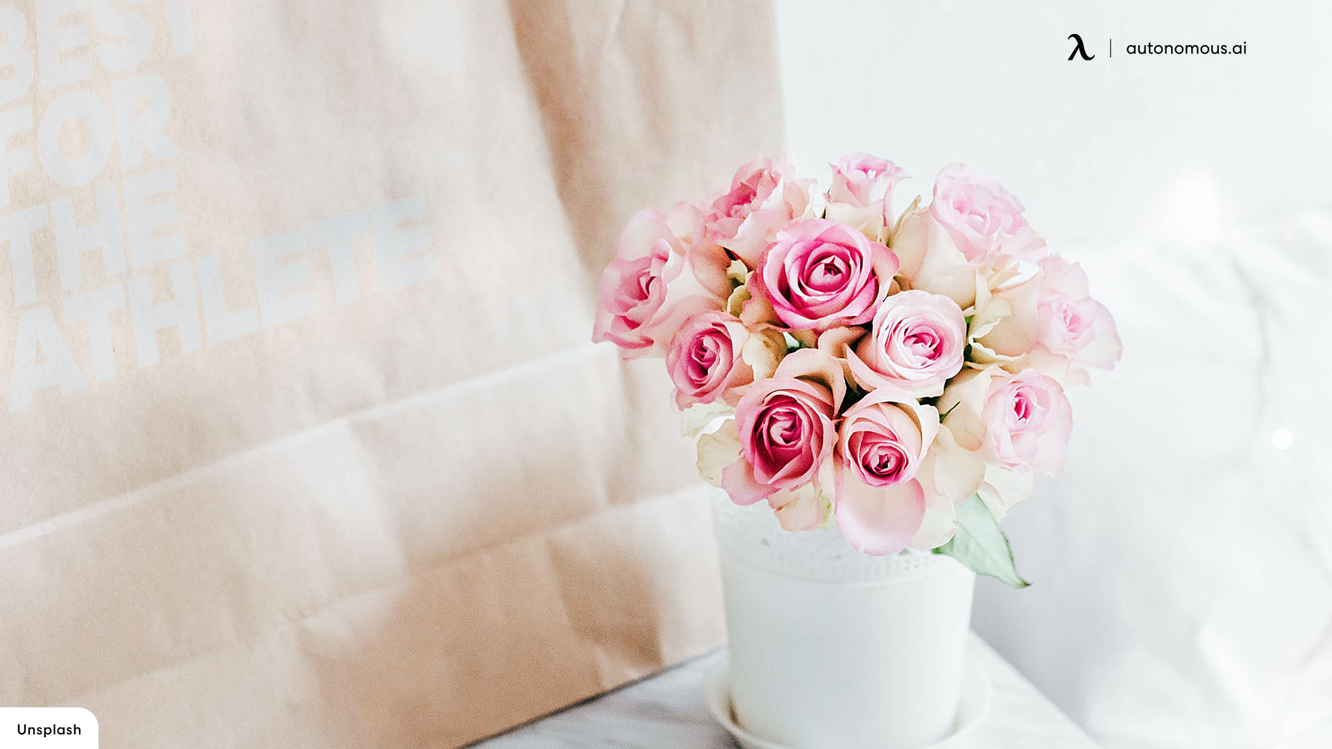 Fresh Flowers cute desk décor