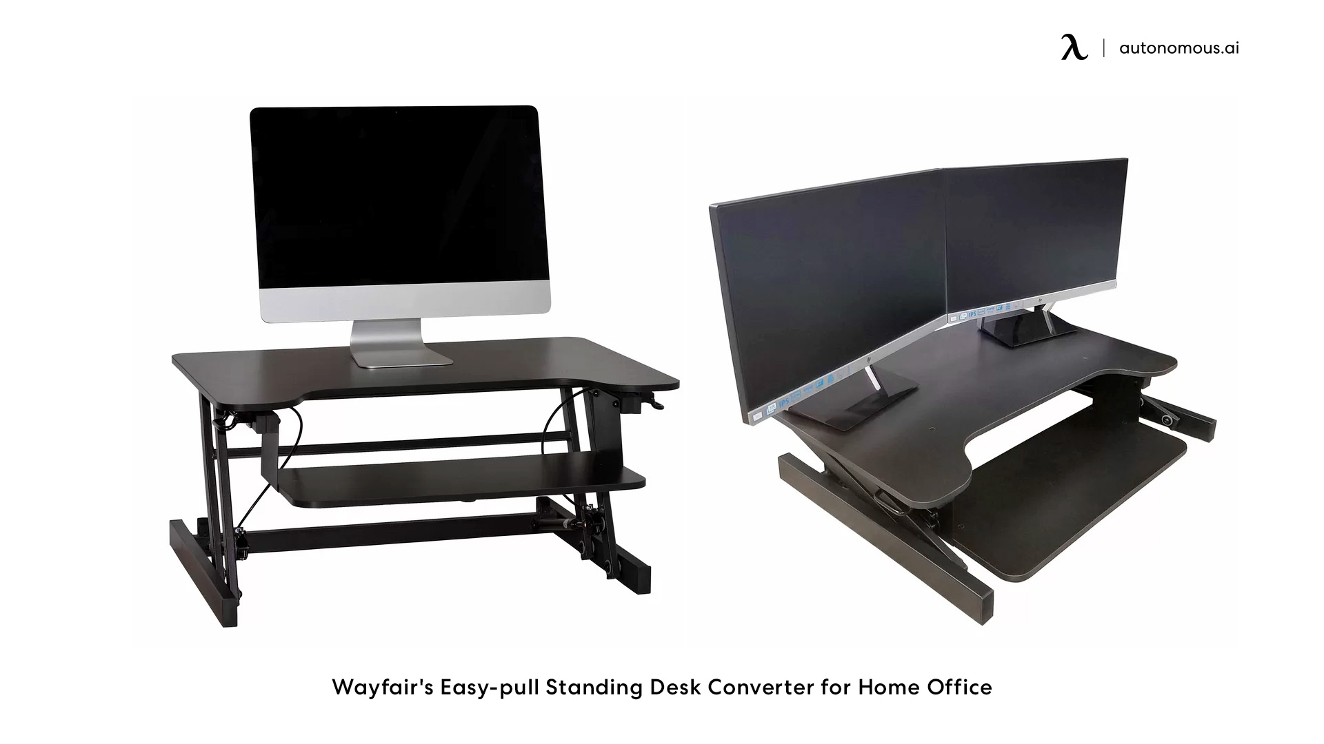 Wayfair's Easy-pull Standing Desk Converter for Home Office