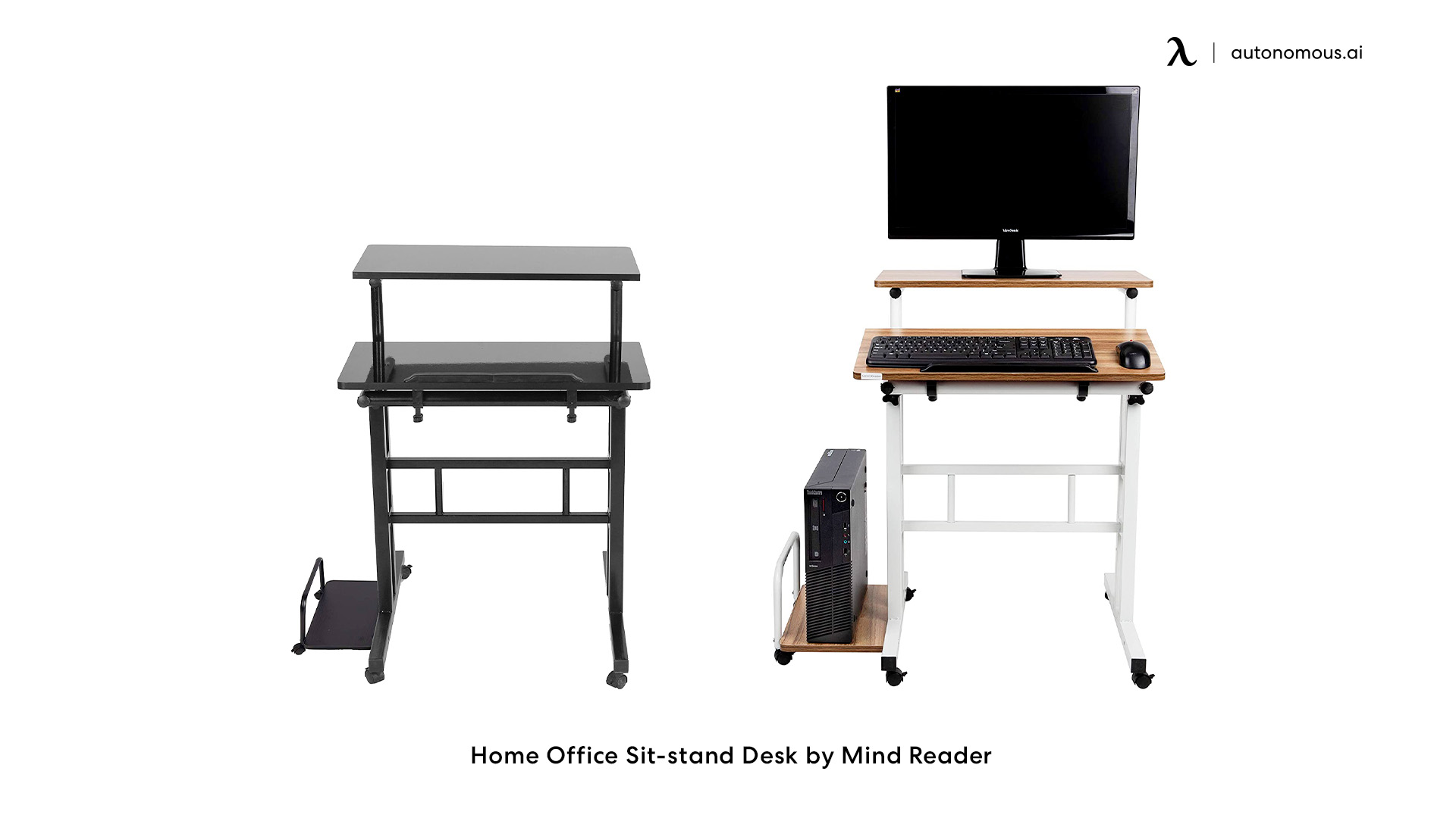 Home Office Sit-stand Desk by Mind Reader