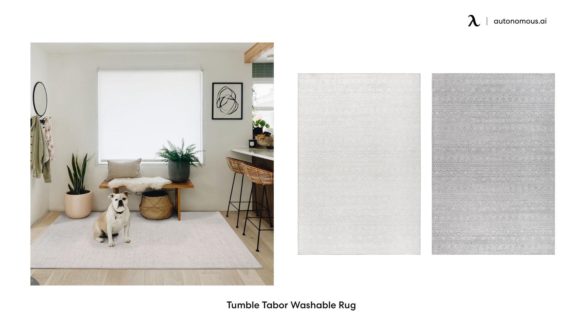Tumble Tabor Washable desk chair rug