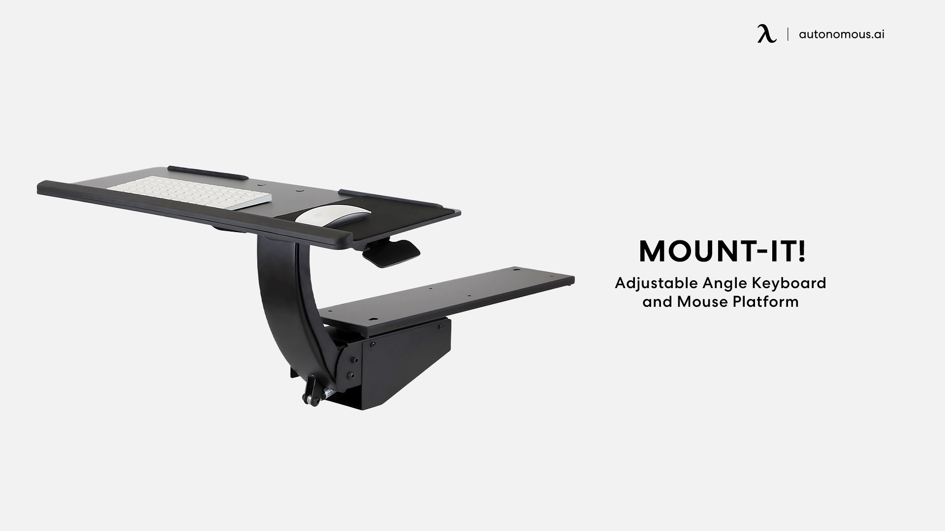 Mount-It! Angle Adjustable standing desk keyboard tray