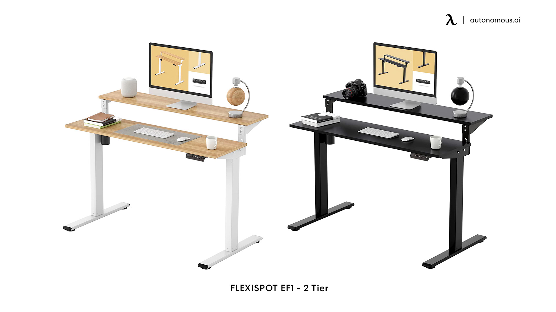 48x24 Inches 2 Tier Standing Desk from FLEXISPOT