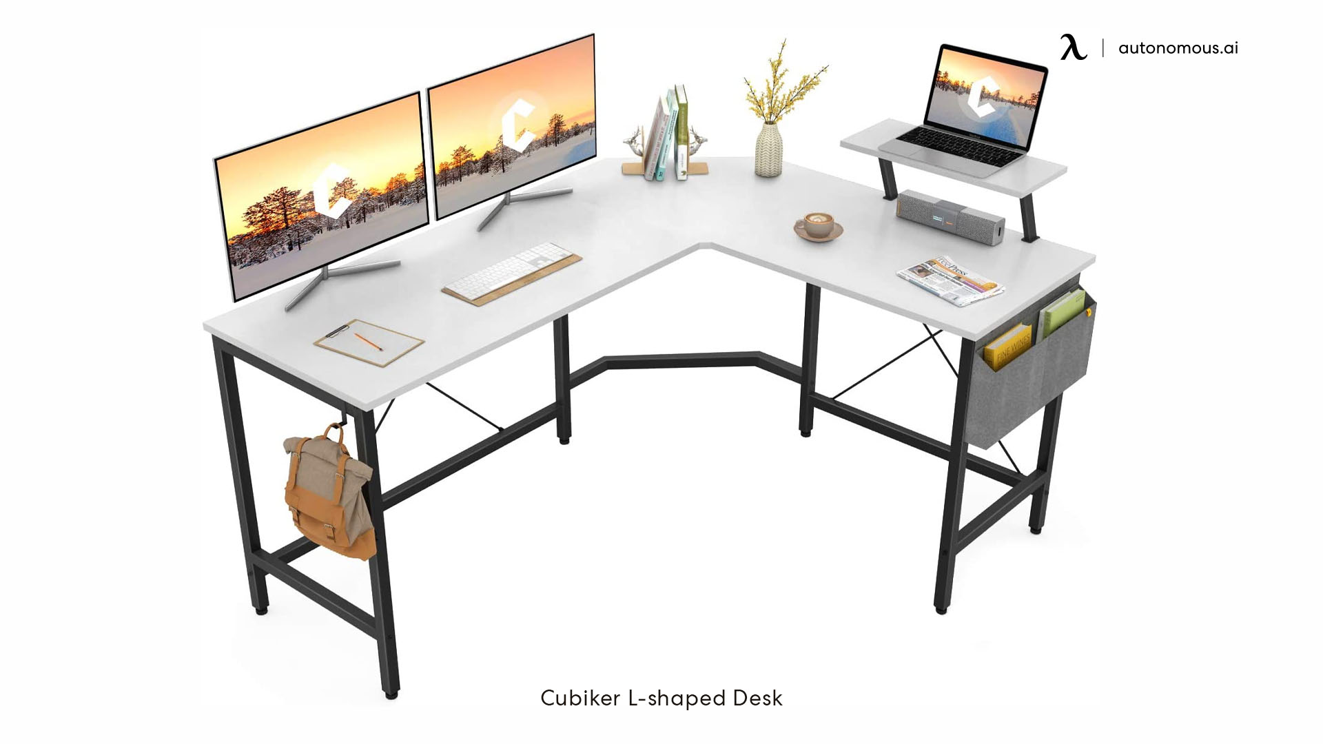 Cubiker reversible l shaped desk