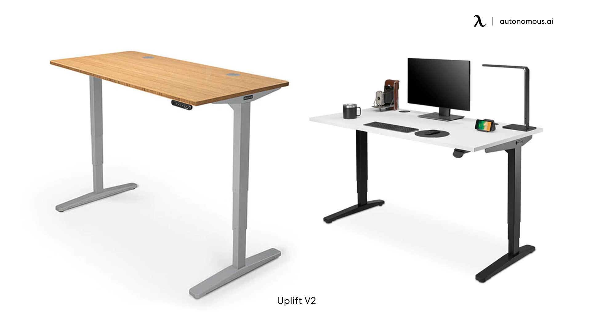 Uplift V2 modern wood desk