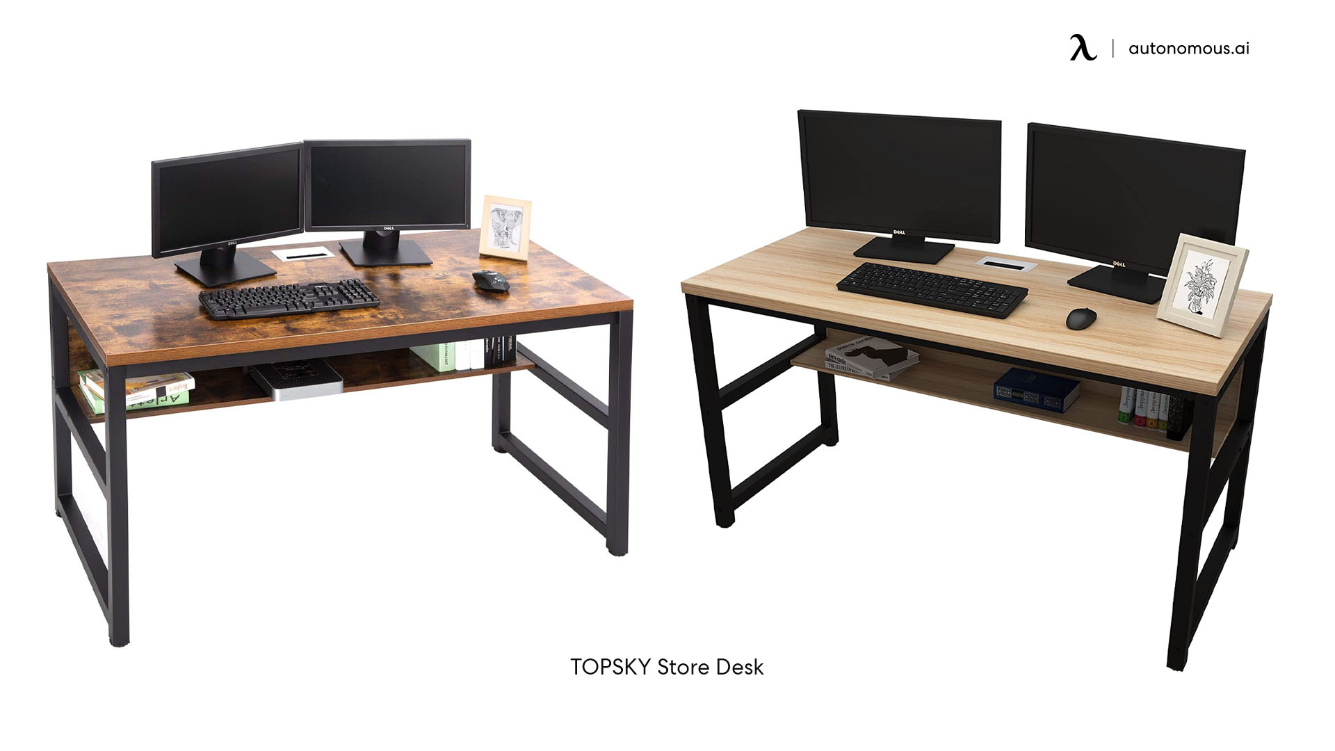 Topsky modern wood desk