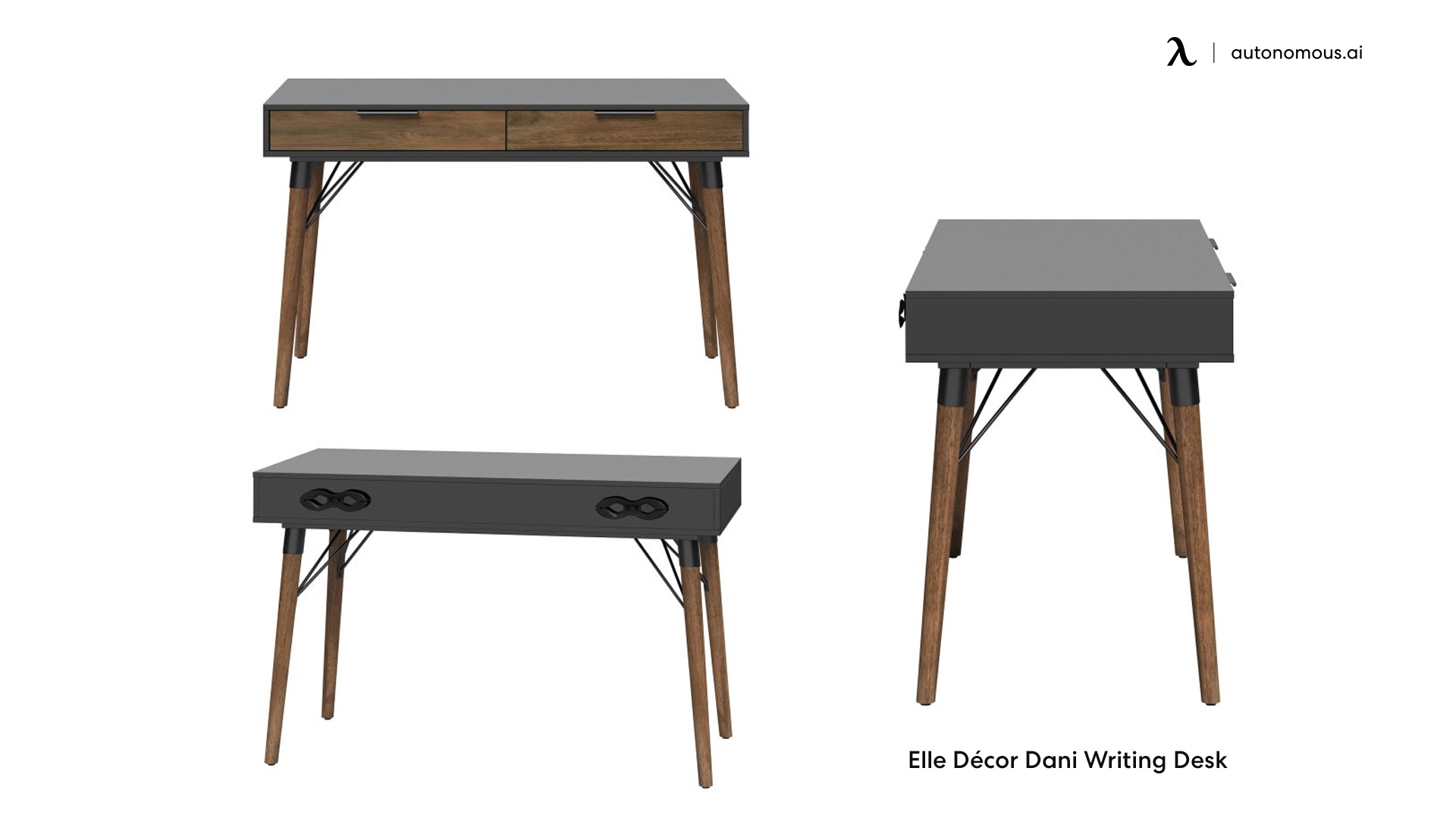 Elle Décor modern wood desk
